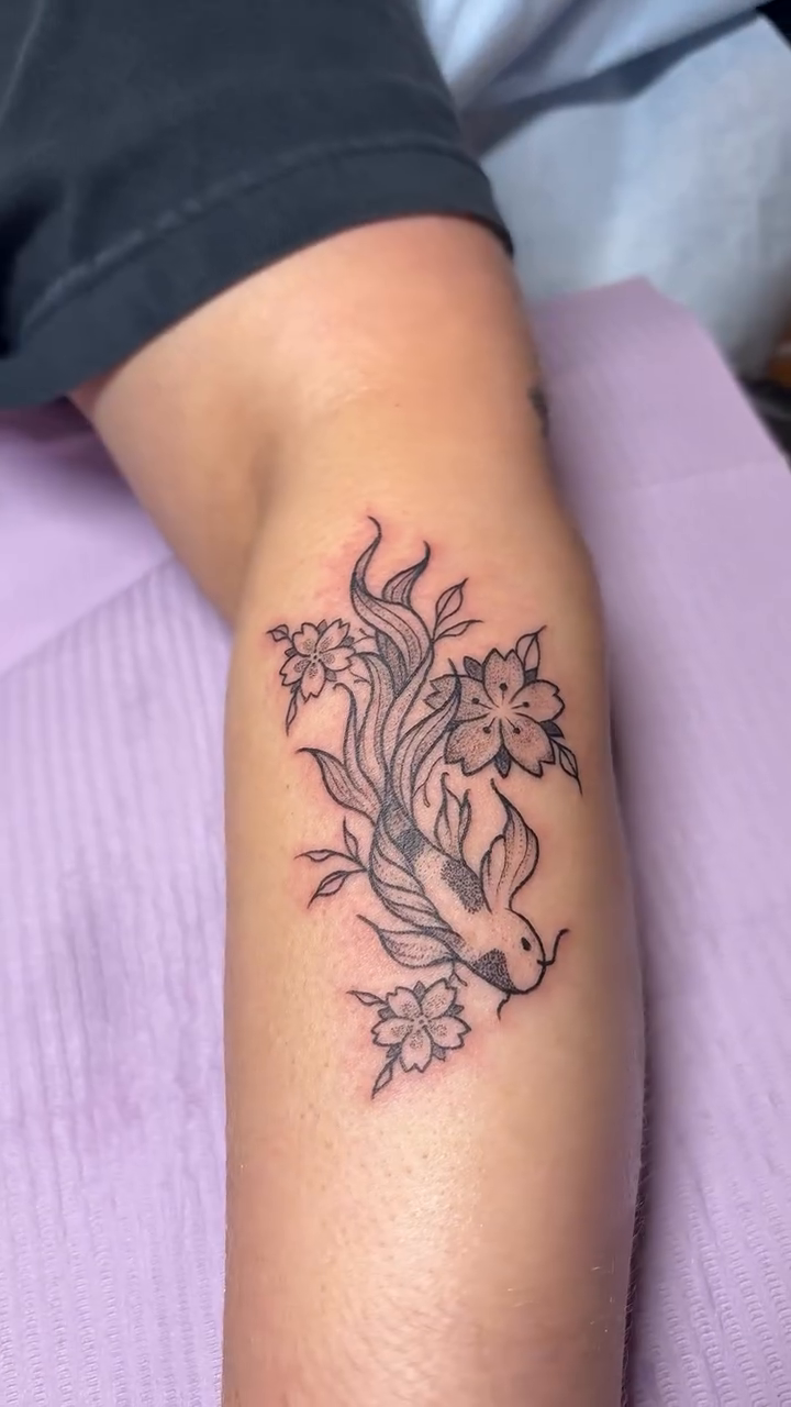Tattoo by @jenozart — japanese_irezumi, fine_line