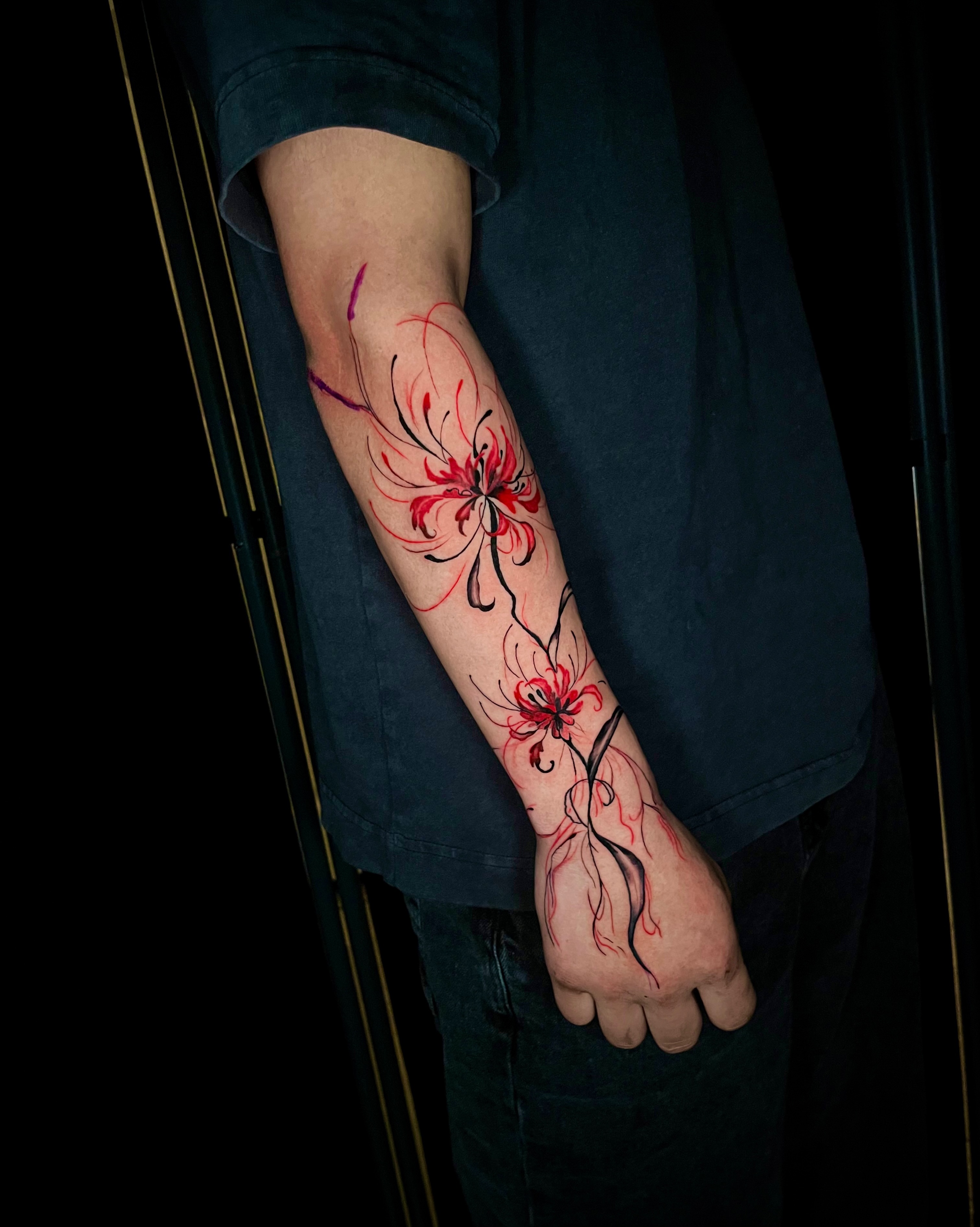 Tattoo by @tattootherapyrx — watercolor
