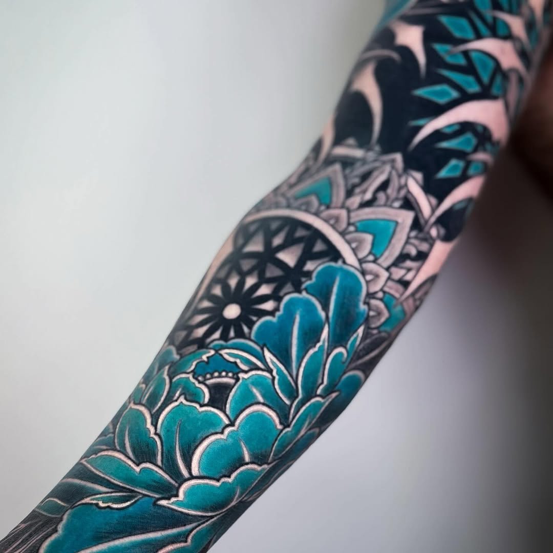 Tattoo by @ariesrhysing — japanese_irezumi, black_and_grey