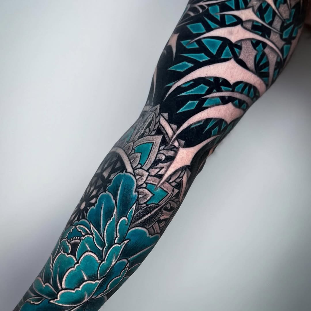 Tattoo by @ariesrhysing — japanese_irezumi, blackwork
