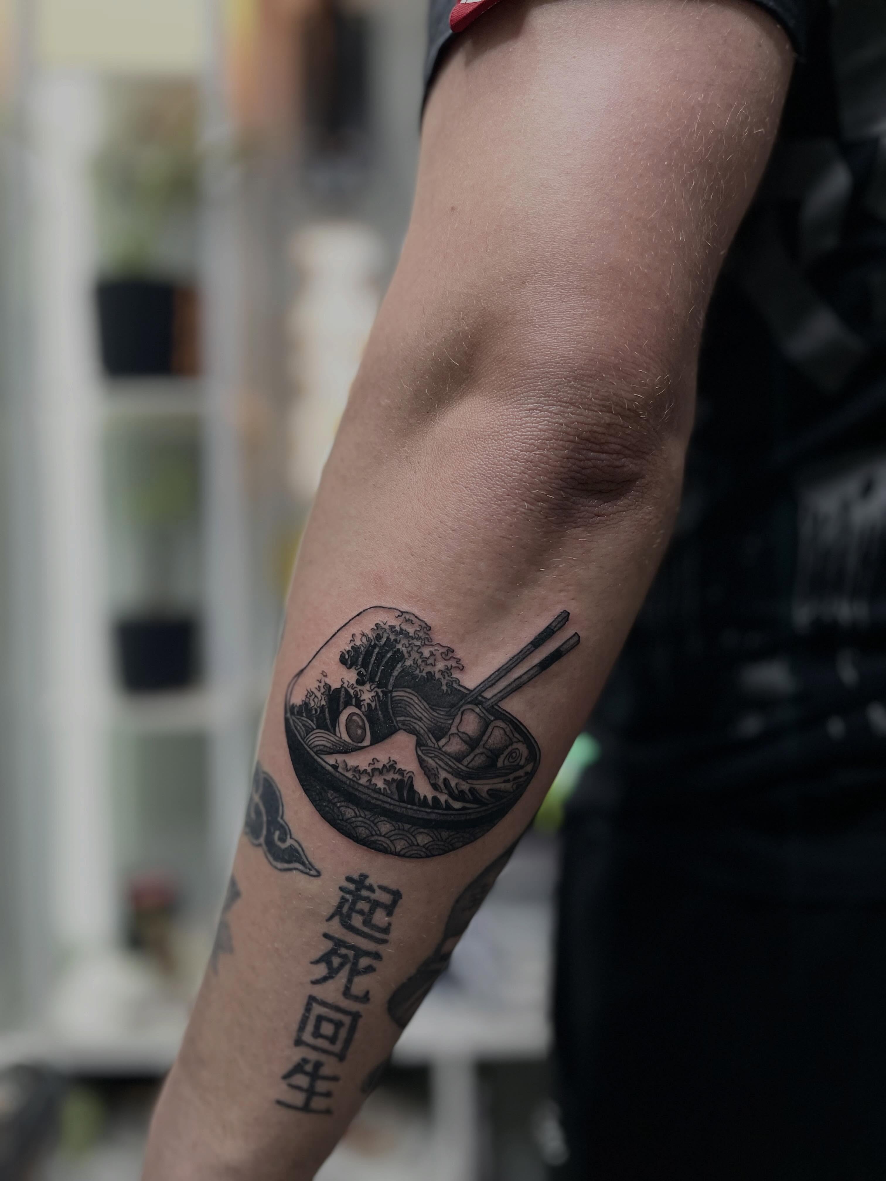 Tattoo by @russellefandialan — black_and_grey