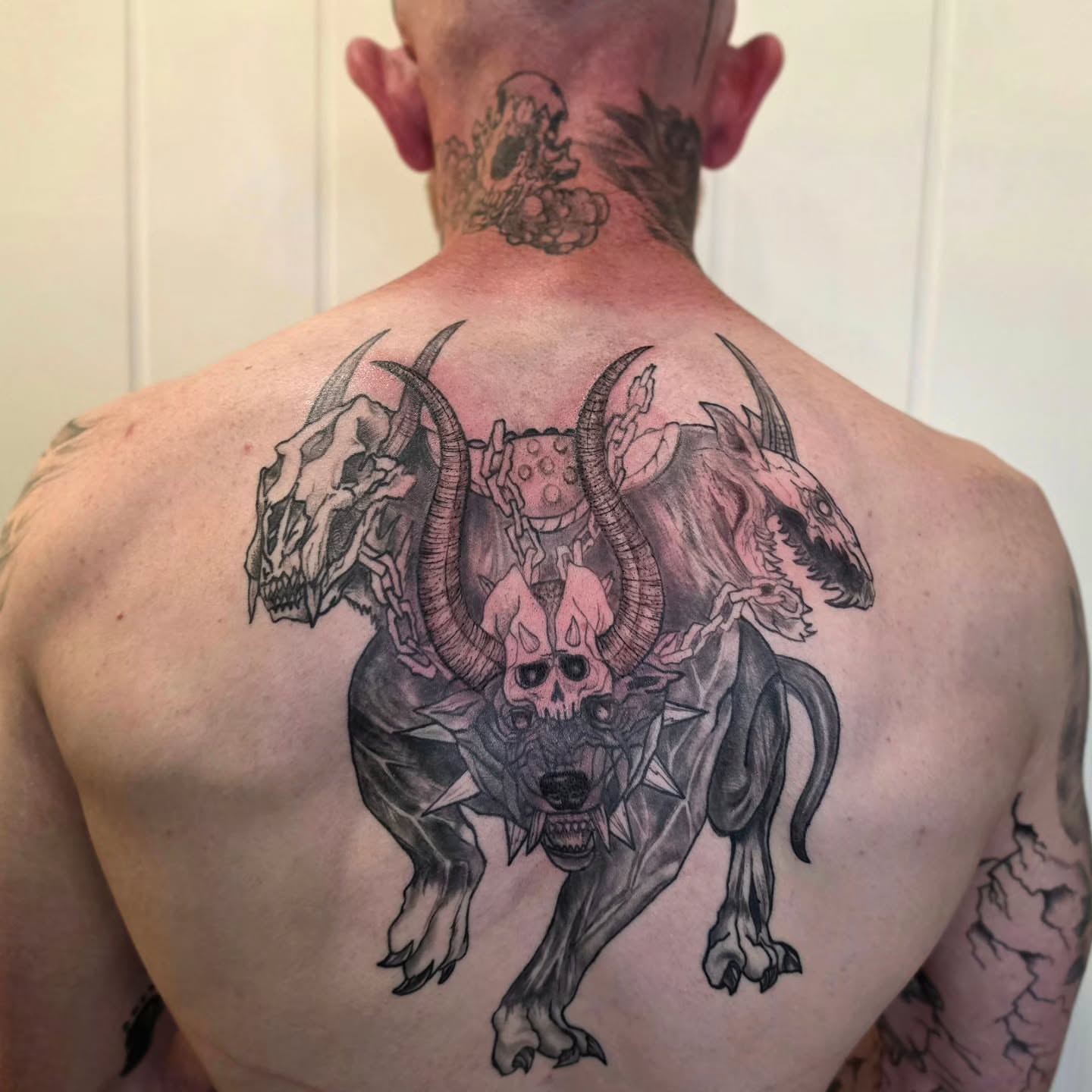 Tattoo by @ivy_inks — dark_realism, black_and_grey