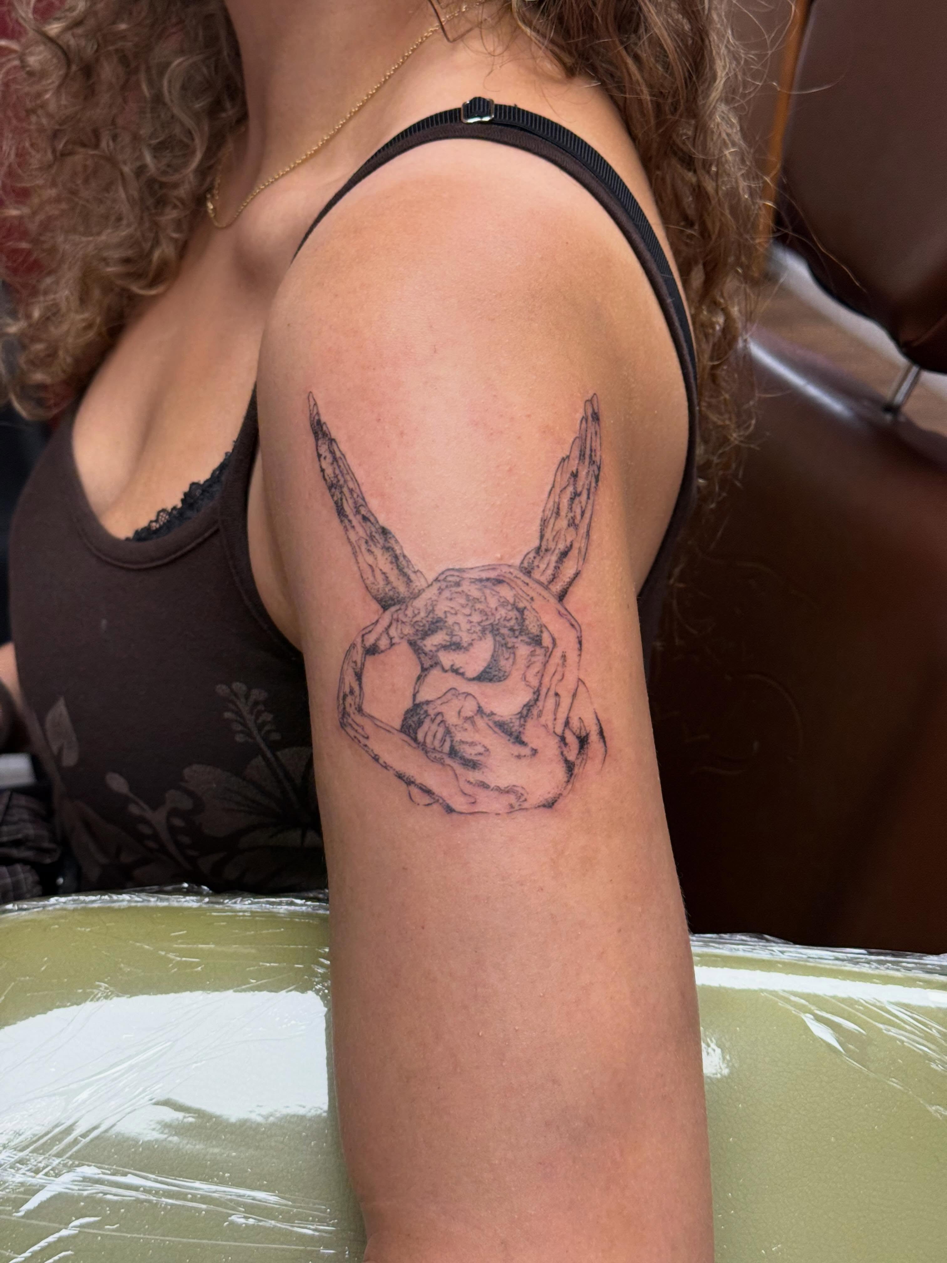 Tattoo by @raeofsunshine.tts — black_and_grey