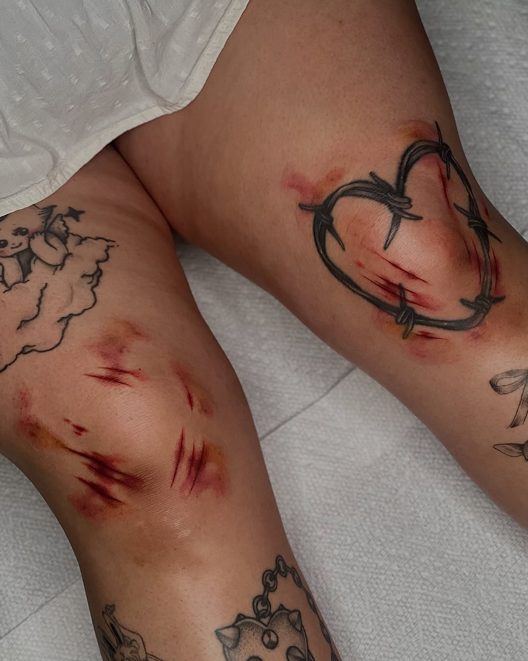 Tattoo by @mousepawz_tattoo — blackwork, trash_polka