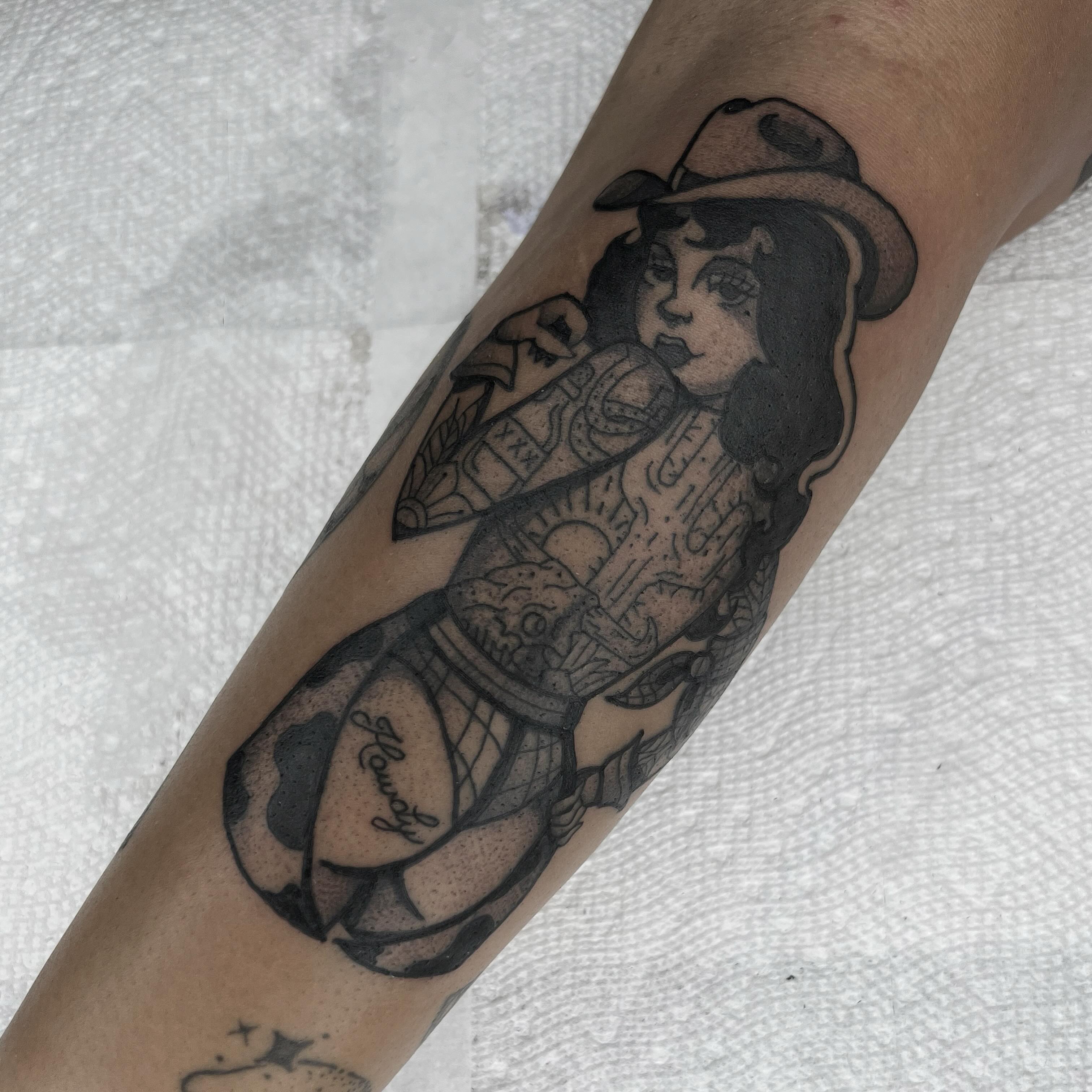 Tattoo by @themeganclifton — american_traditional, black_and_grey