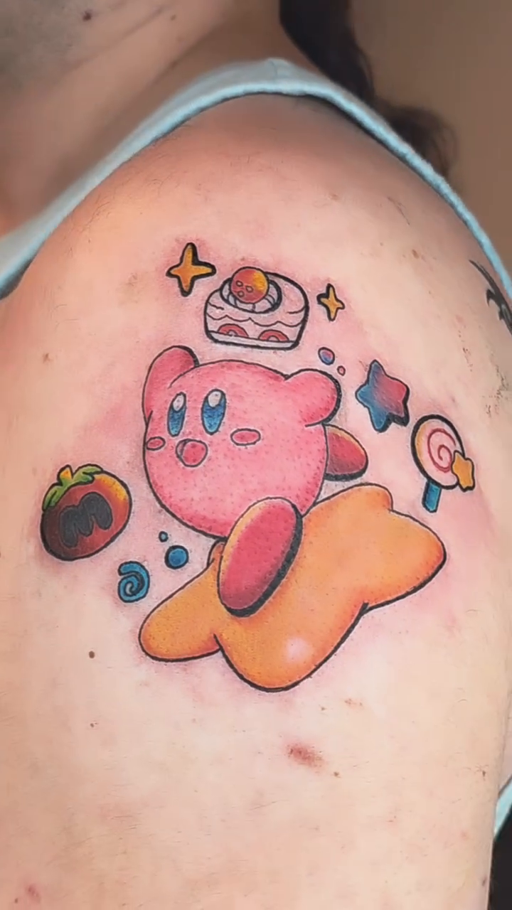 Tattoo by @junibugtat — neo_traditional, anime