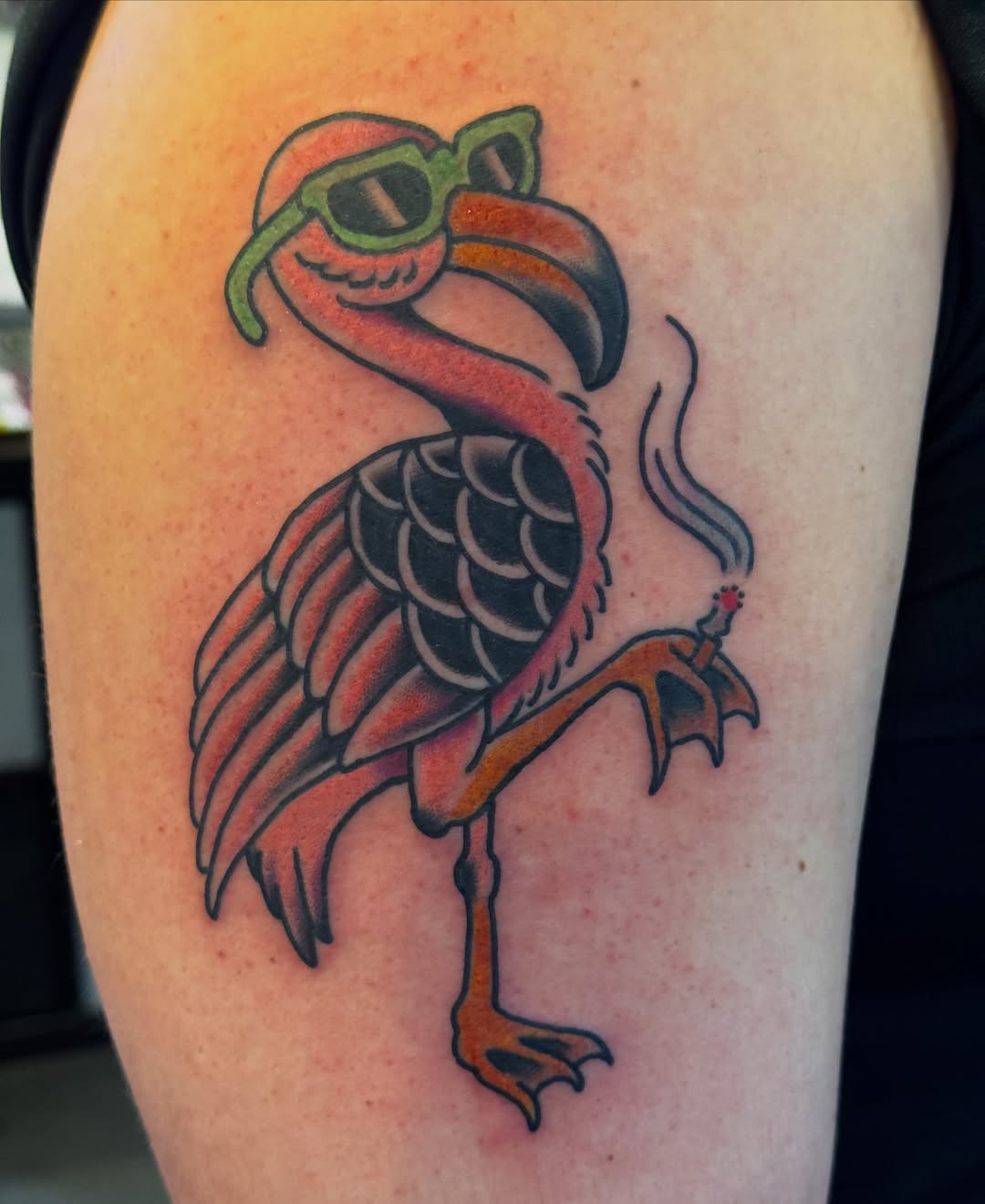 Tattoo by @thepinkmanther — american_traditional