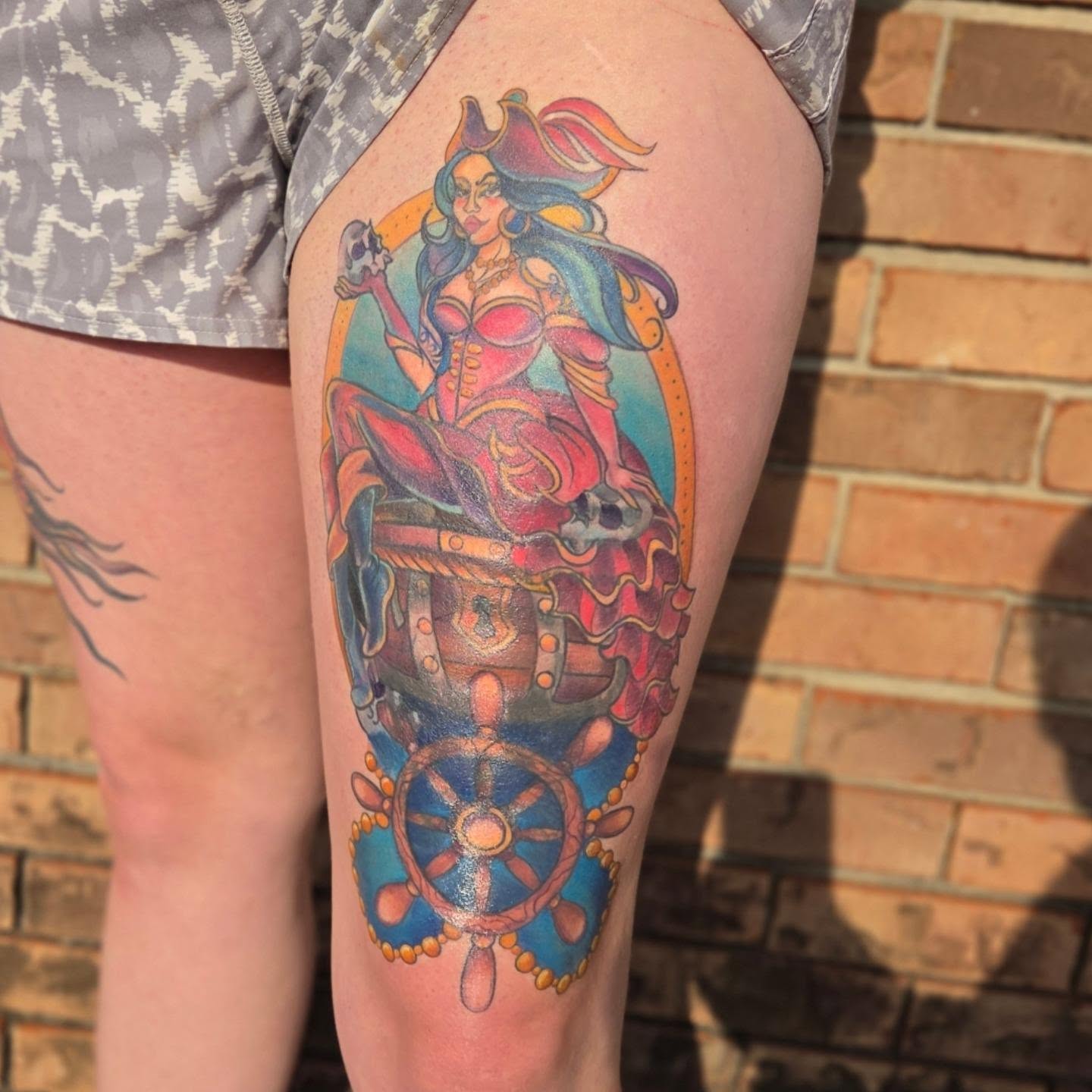 Tattoo by @bodyartbyrhiannah — new_school, illustrative