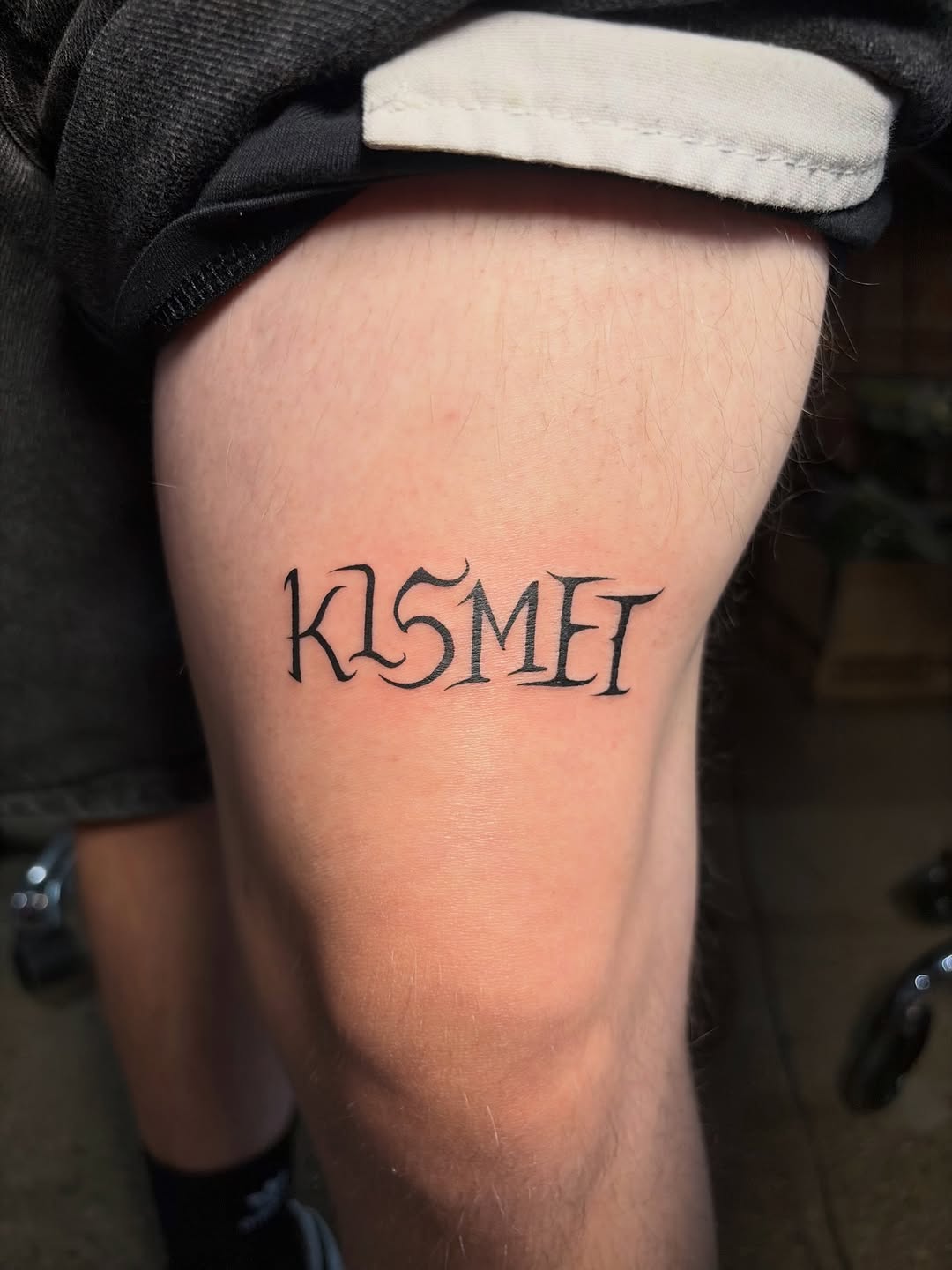 Tattoo by @mooz_ink — lettering_script