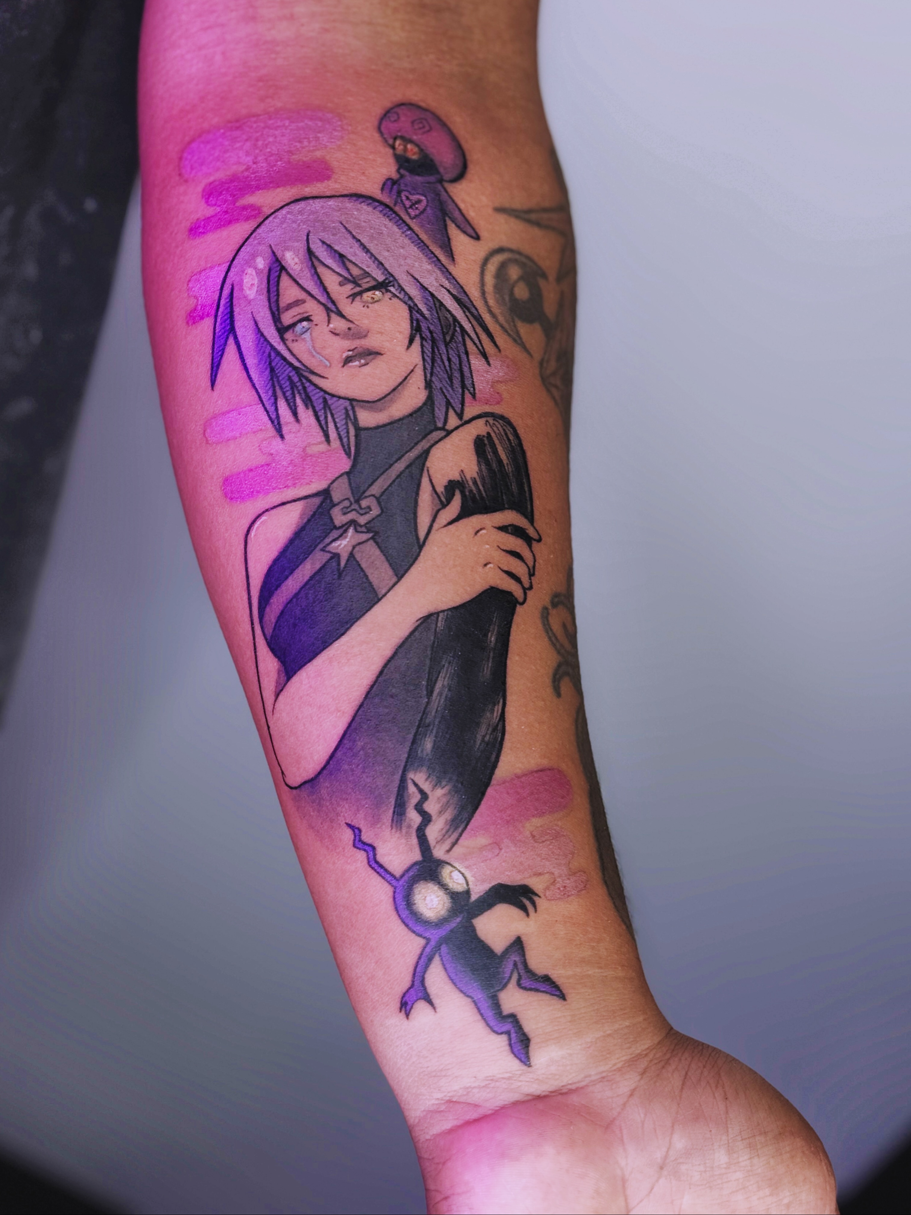 Tattoo by @umbra.inks — anime