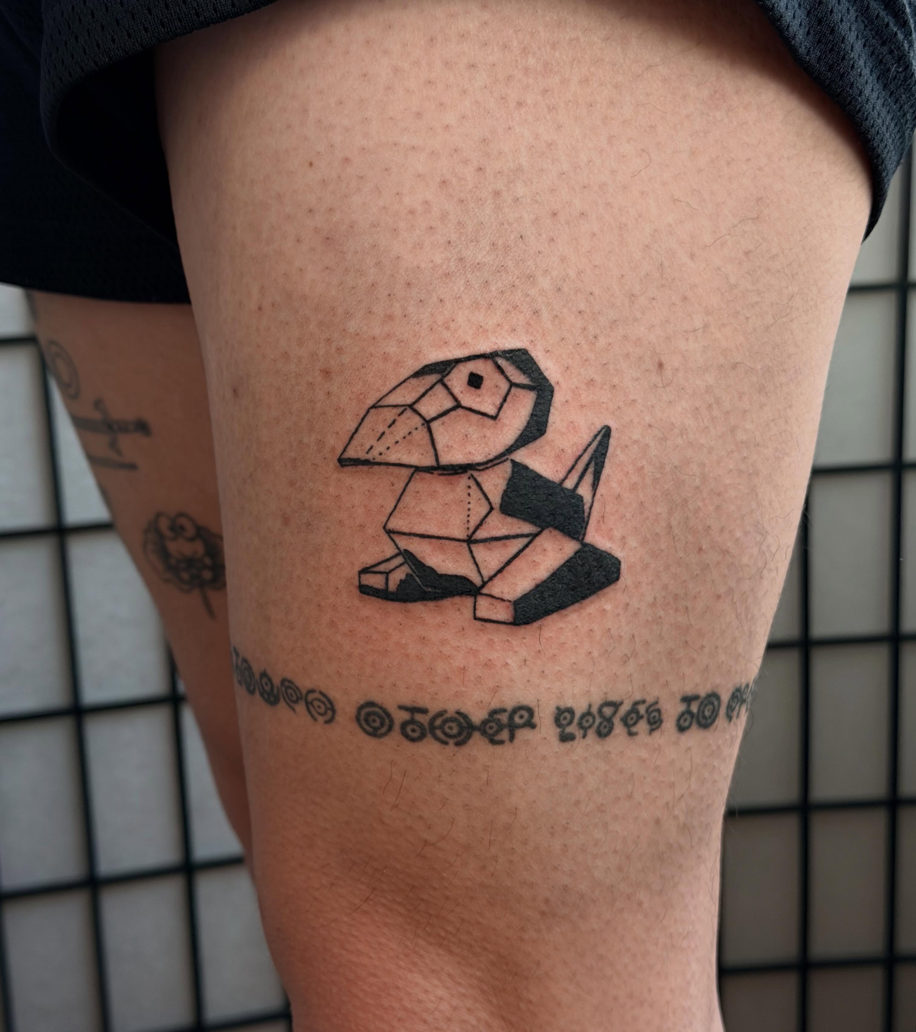 Tattoo by @isthepainok — geometric, blackwork