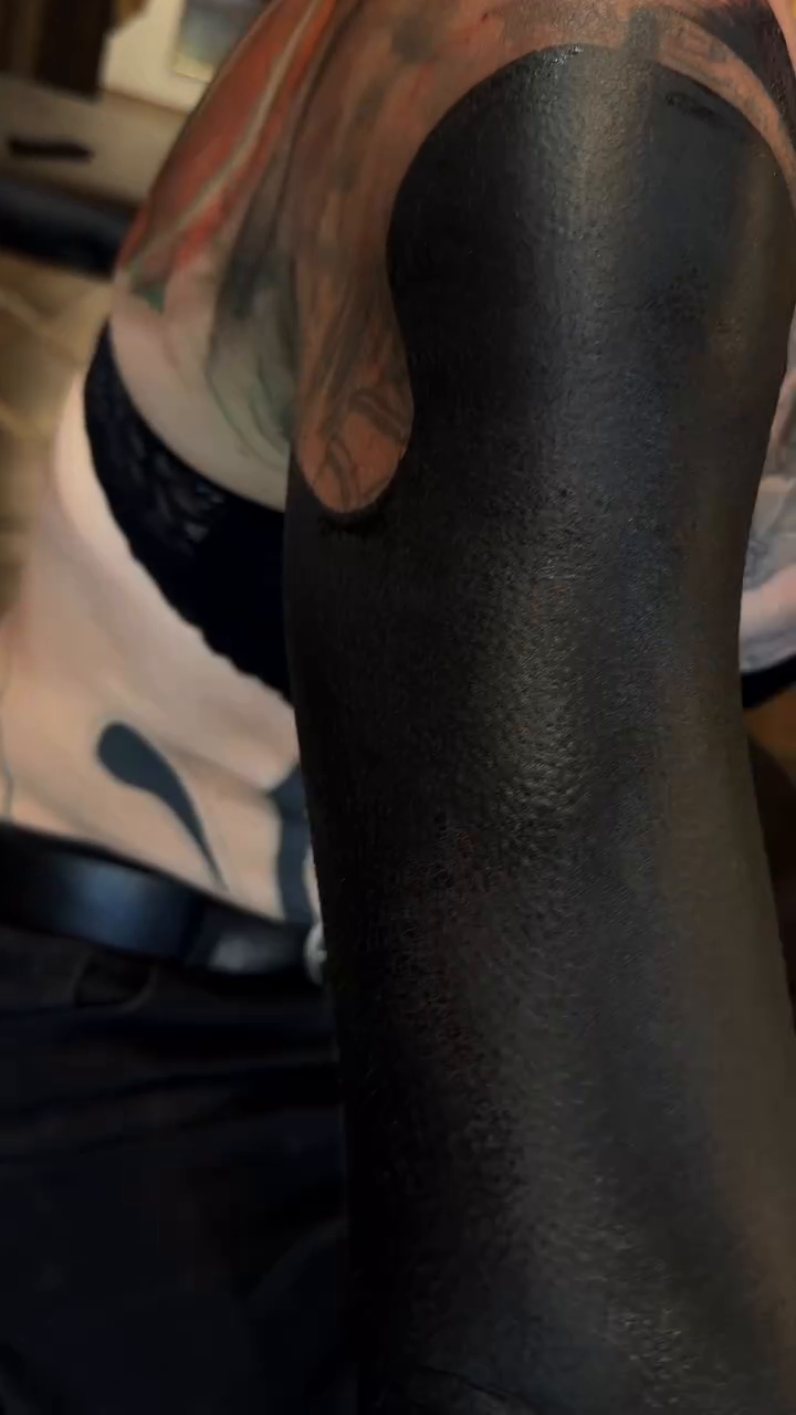 Tattoo by @blackvelvettt — blackwork