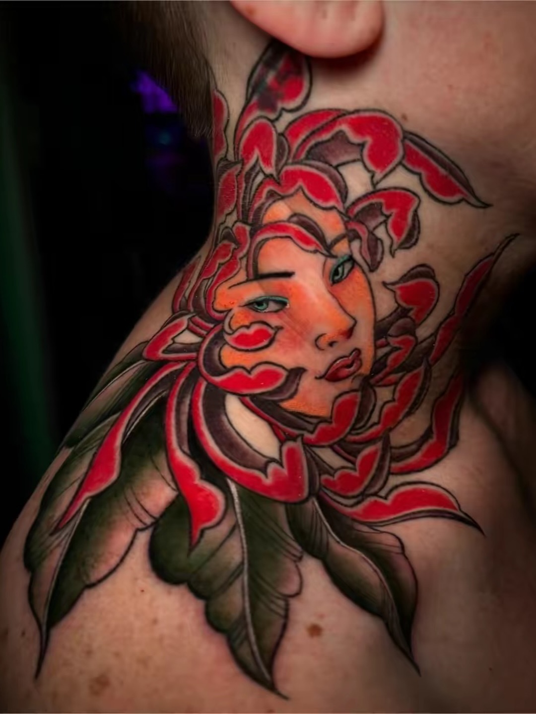 Tattoo by @inkdbydmo — american_traditional, japanese_irezumi