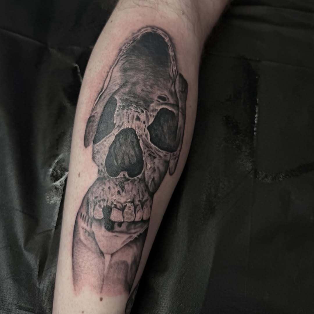 Tattoo by @ericarose_tattoos β realism, black_and_grey