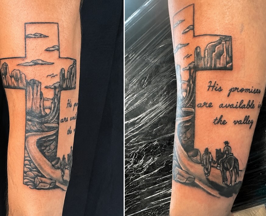 Tattoo by @dsteal03 — black_and_grey