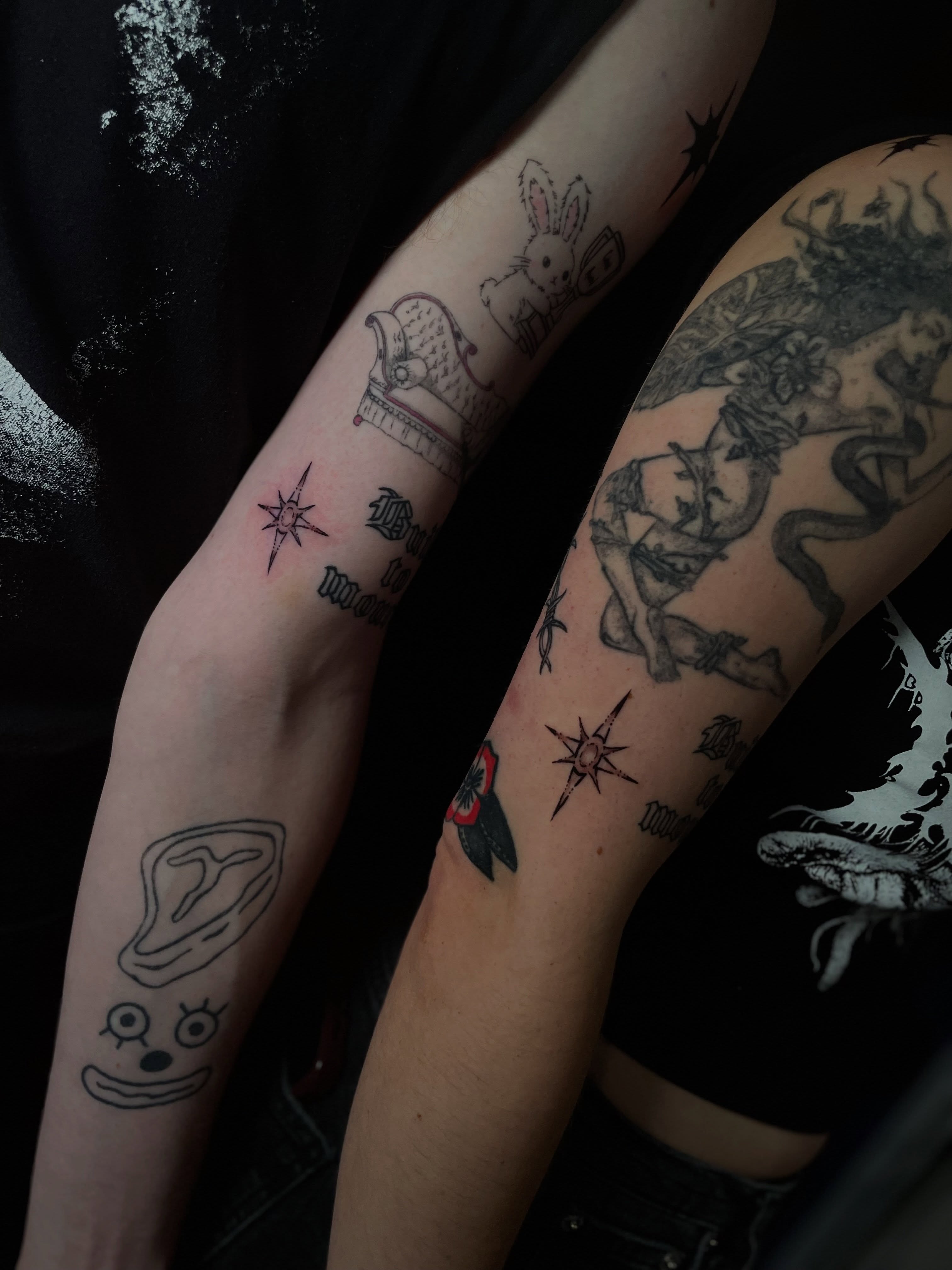 Tattoo by @mayhurtafly — american_traditional, black_and_grey