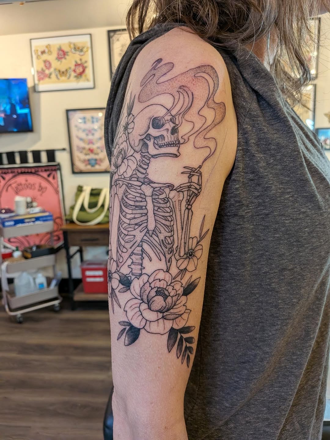 Tattoo by @leah.g.tattoos — black_and_grey, illustrative