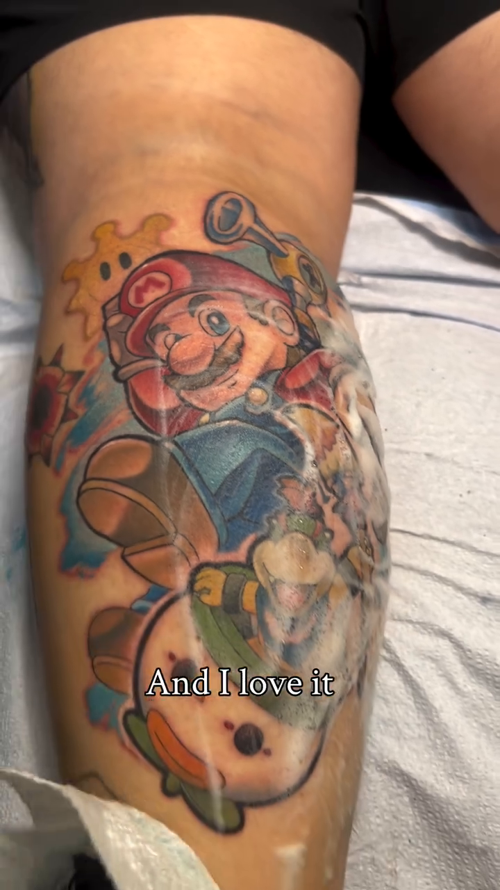 Tattoo by @bamboo_ink888 — new_school, anime