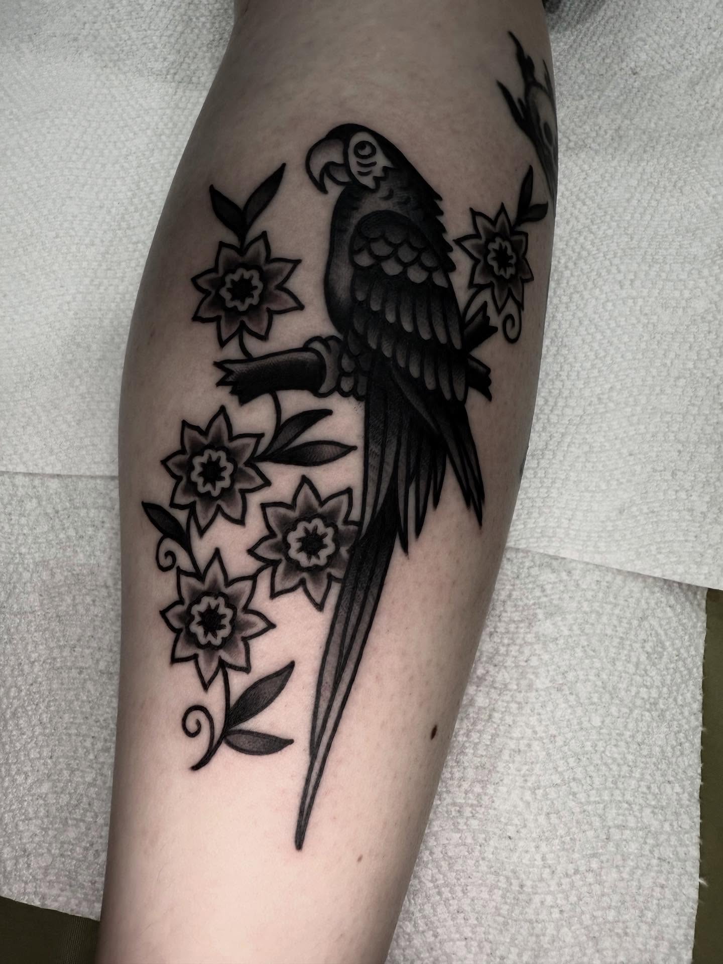 Tattoo by @electriczeb — black_and_grey