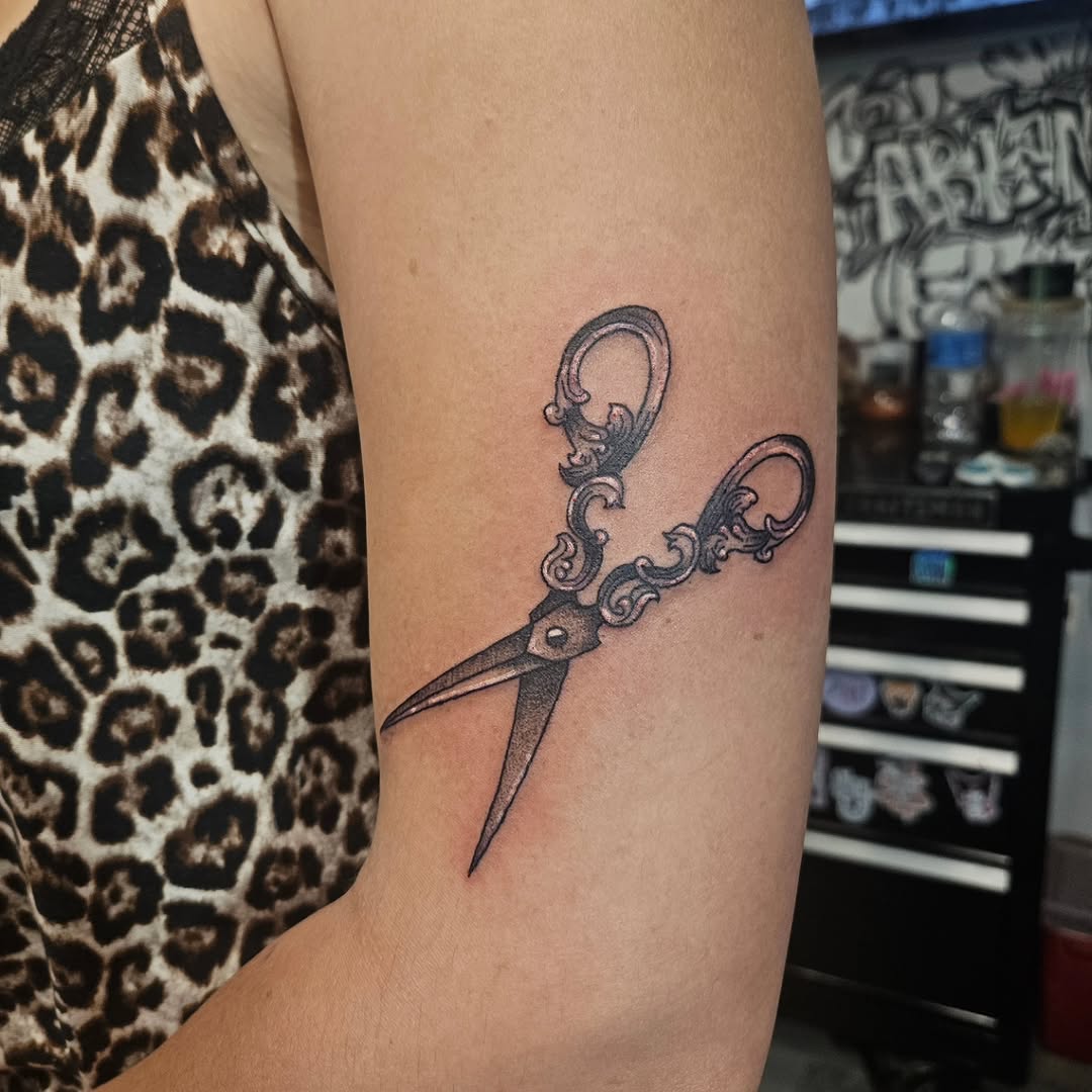 Tattoo by @babyghoul_inked — black_and_grey, ornamental