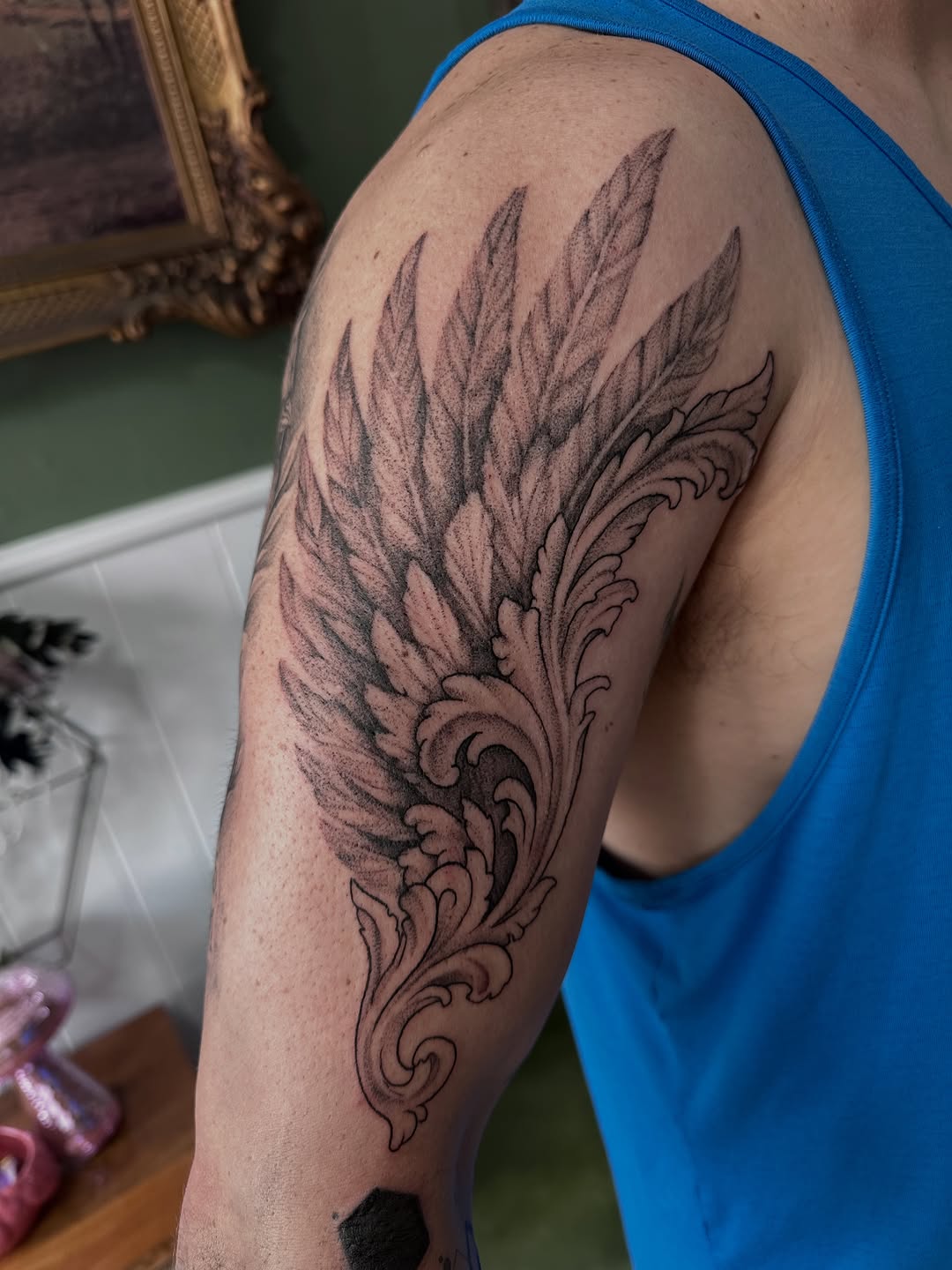 Tattoo by @lex_tatt — ornamental, dotwork