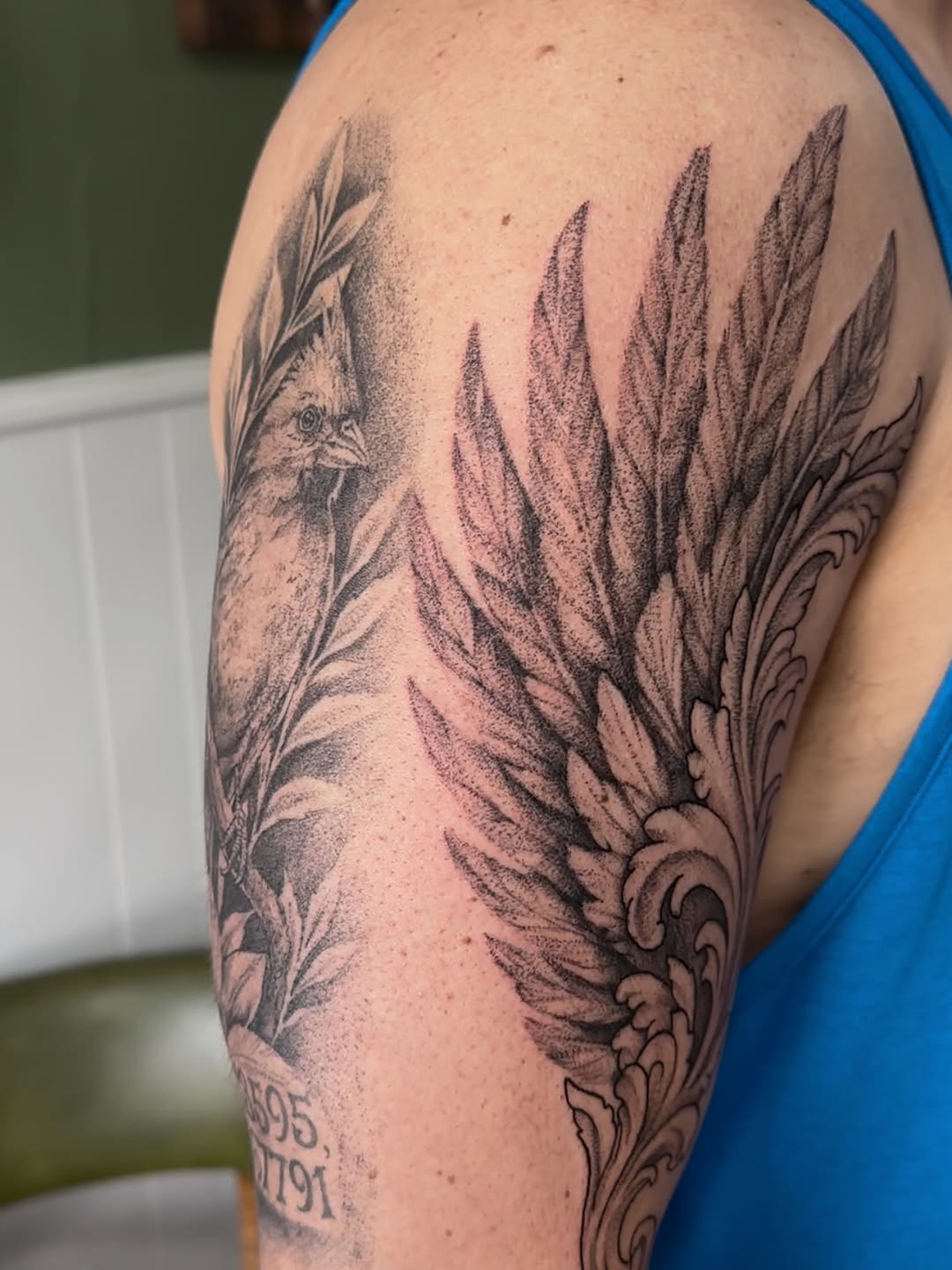 Tattoo by @lex_tatt — black_and_grey, dotwork