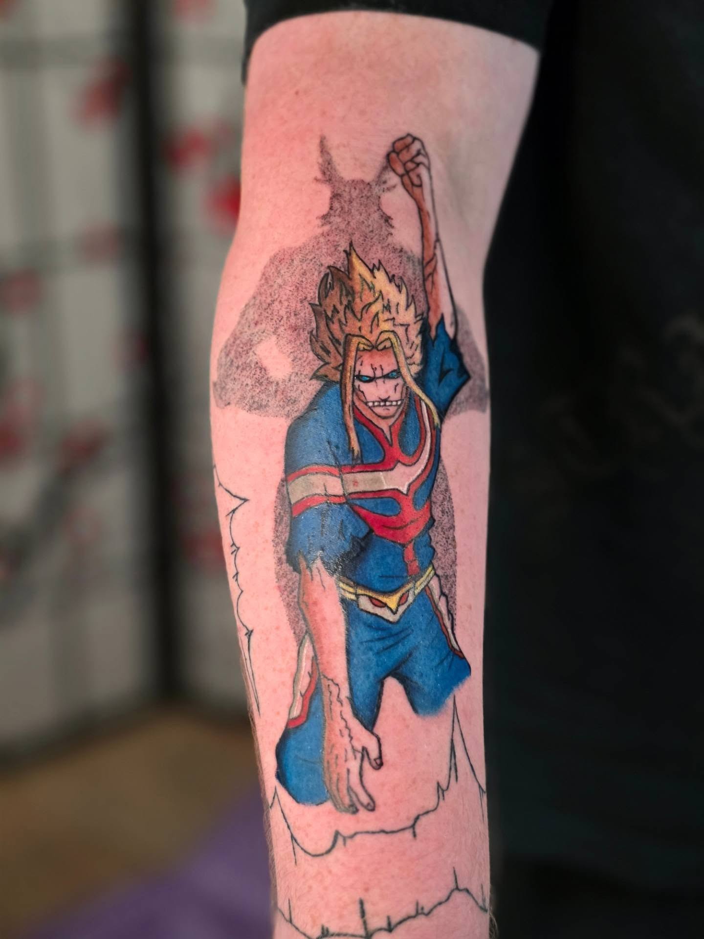 Tattoo by @yogiweebtatts — anime