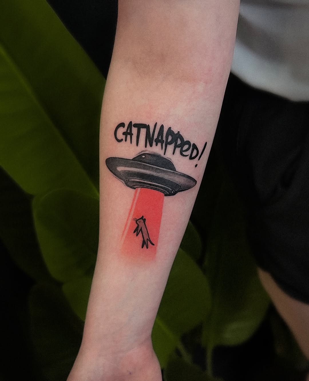 Tattoo by @marina_tats — ignorant, lettering_script