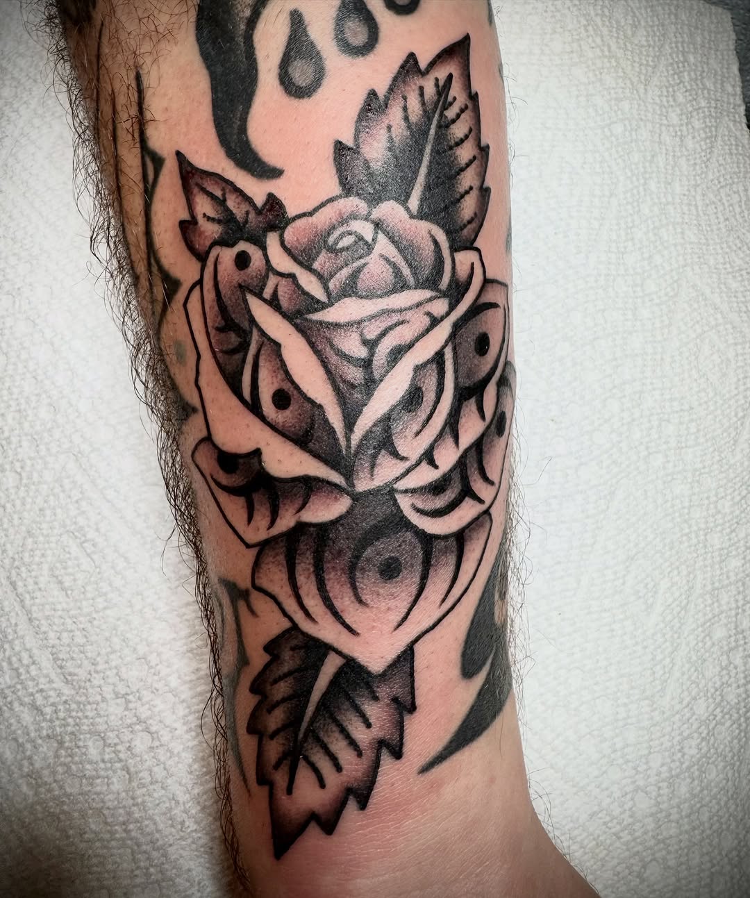 Tattoo by @kristenpaigetattoo — american_traditional, black_and_grey