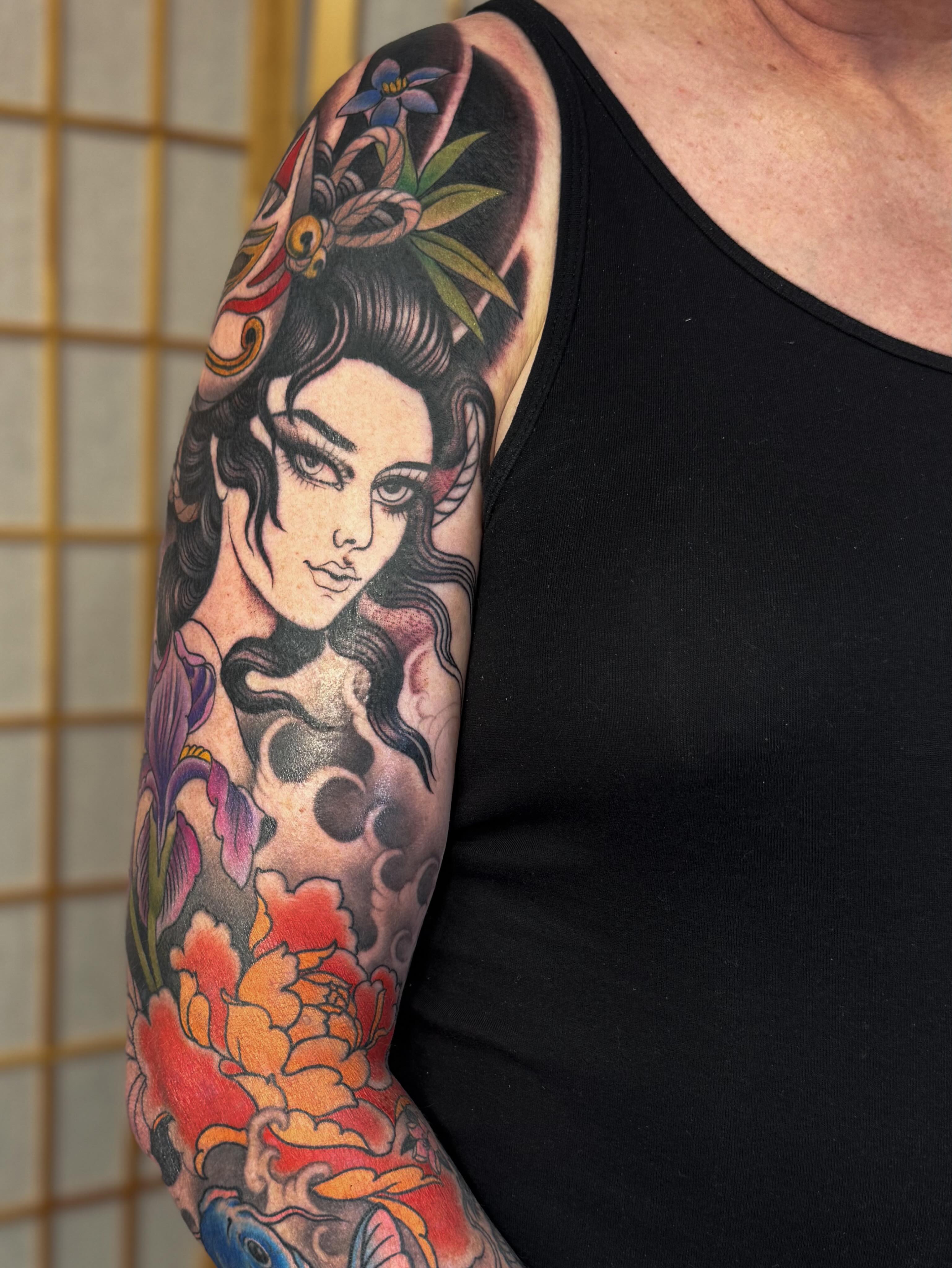 Tattoo by @tattoosbyanya β american_traditional, dotwork