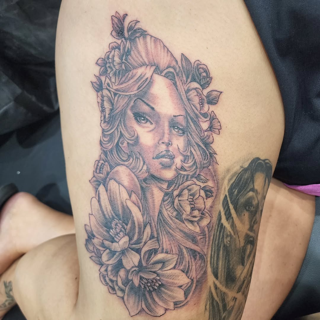 Tattoo by @j.garcia_tattooz — black_and_grey, realism