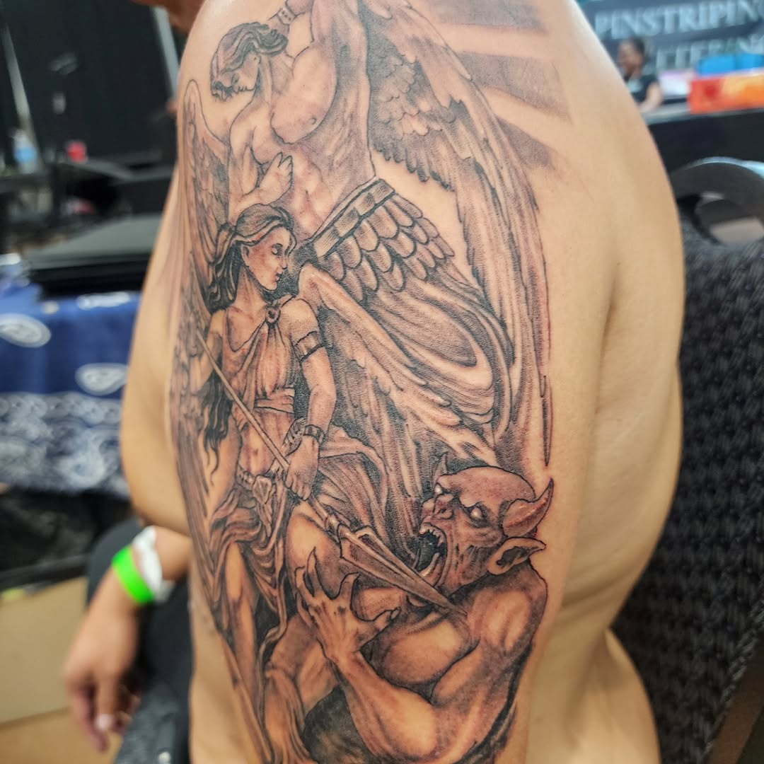 Tattoo by @j.garcia_tattooz — realism, black_and_grey