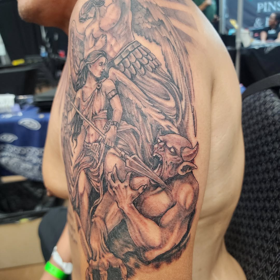 Tattoo by @j.garcia_tattooz — realism, black_and_grey