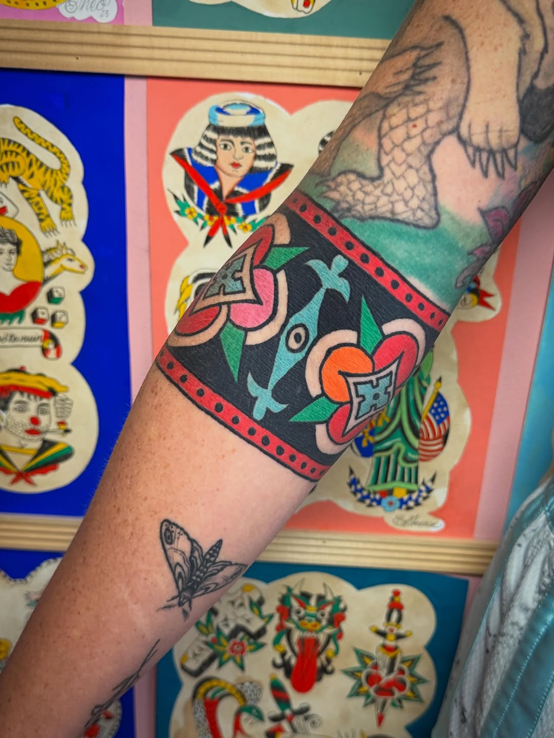 Tattoo by @tat2kiki — american_traditional, blackwork