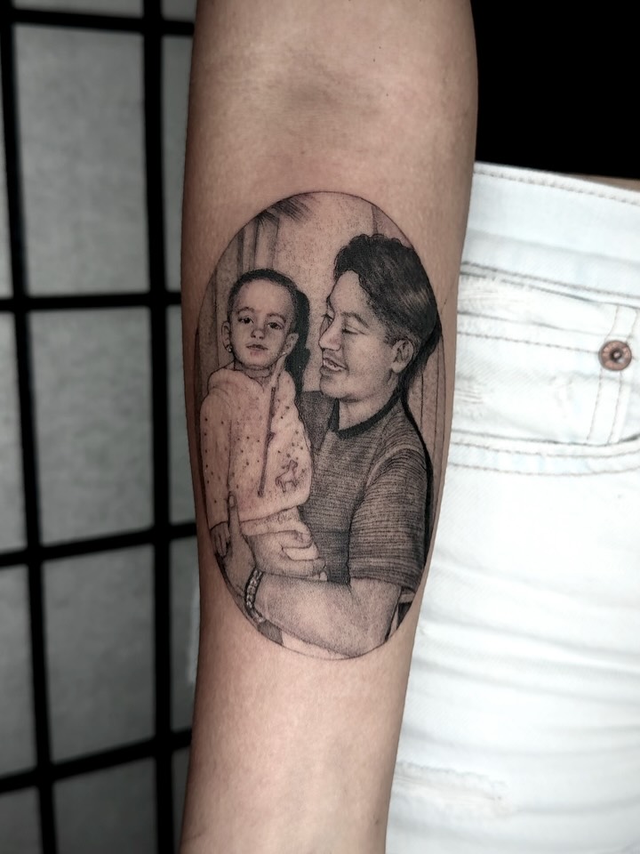 Tattoo by @jordyn_tattoos — realism, black_and_grey