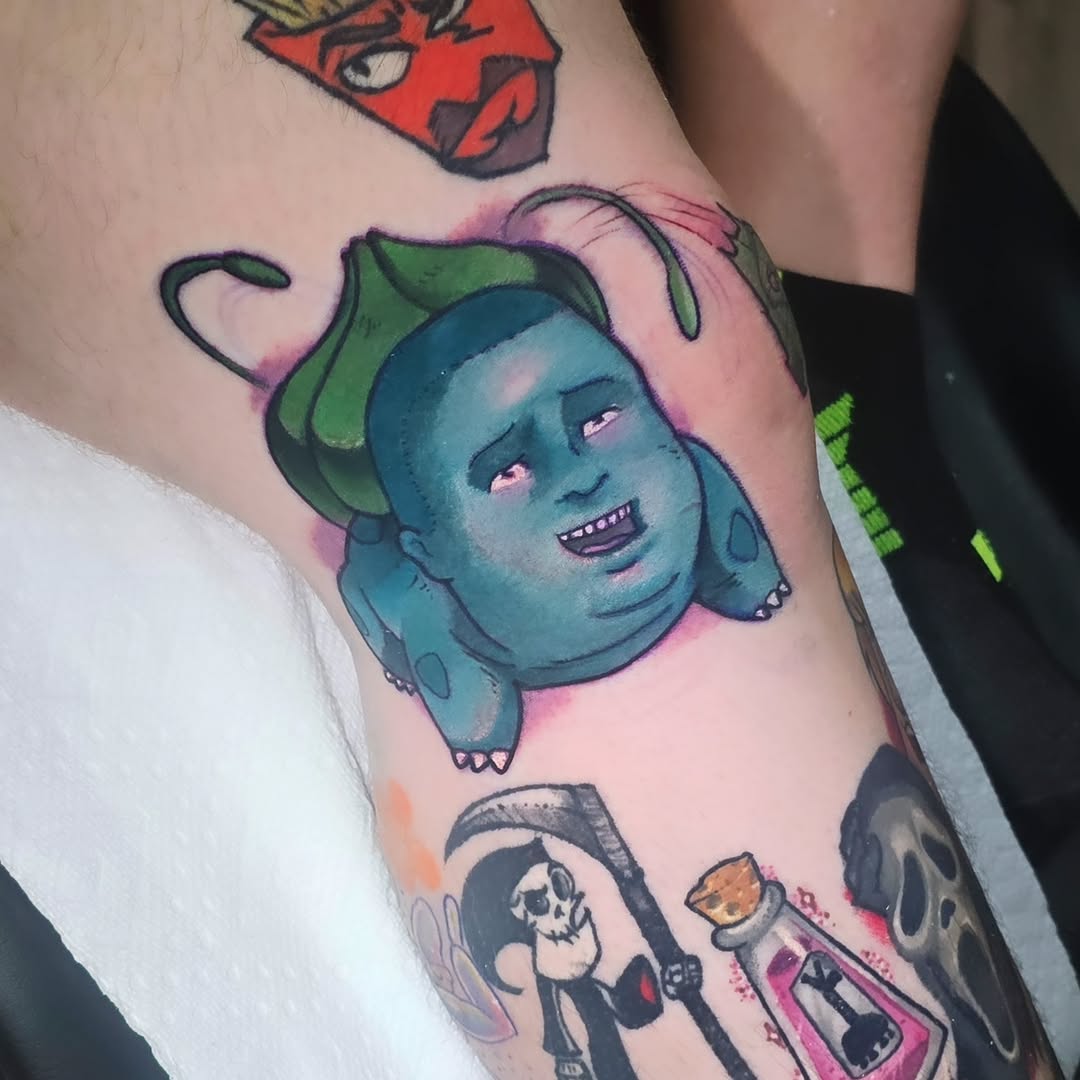 Tattoo by @codygower88 โ new_school, anime