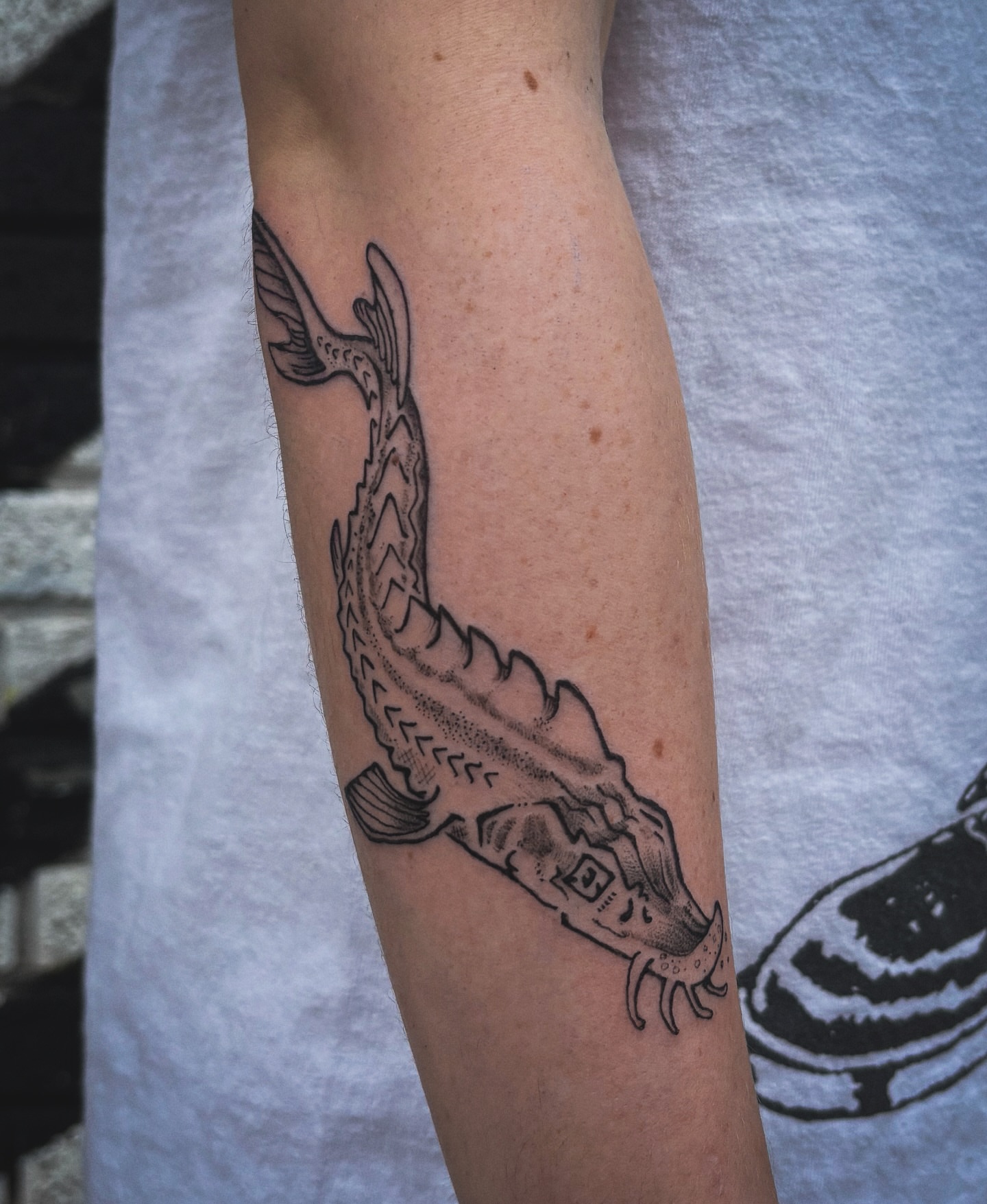 Tattoo by @smellsrotten — black_and_grey