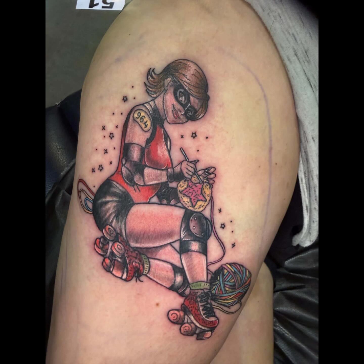Tattoo by @lilithwhite2259 — american_traditional, dotwork