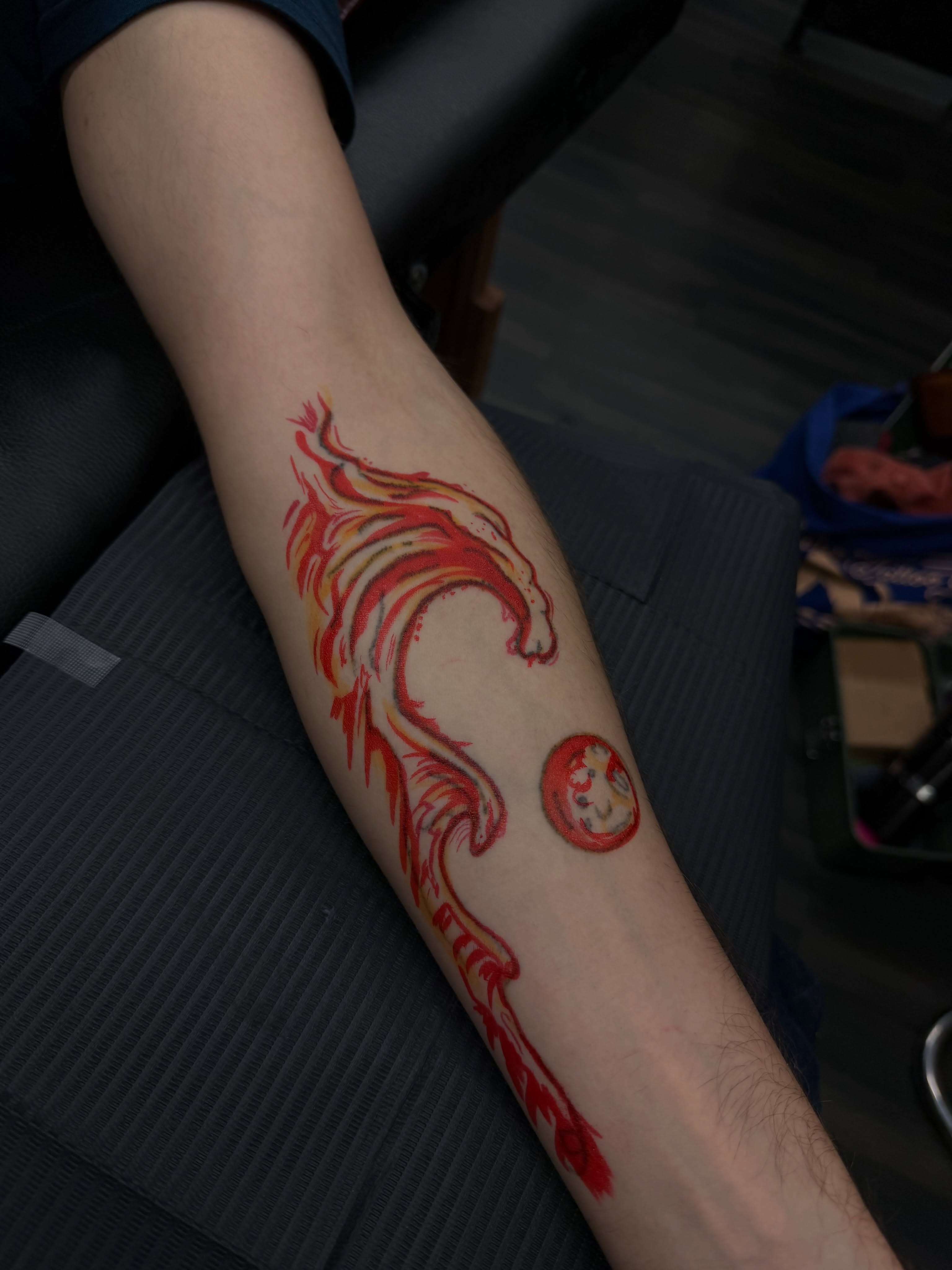 Tattoo by @sydneybulmer.tattoos — watercolor