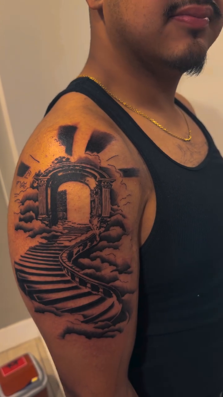 Tattoo by @noirtatu — realism, black_and_grey