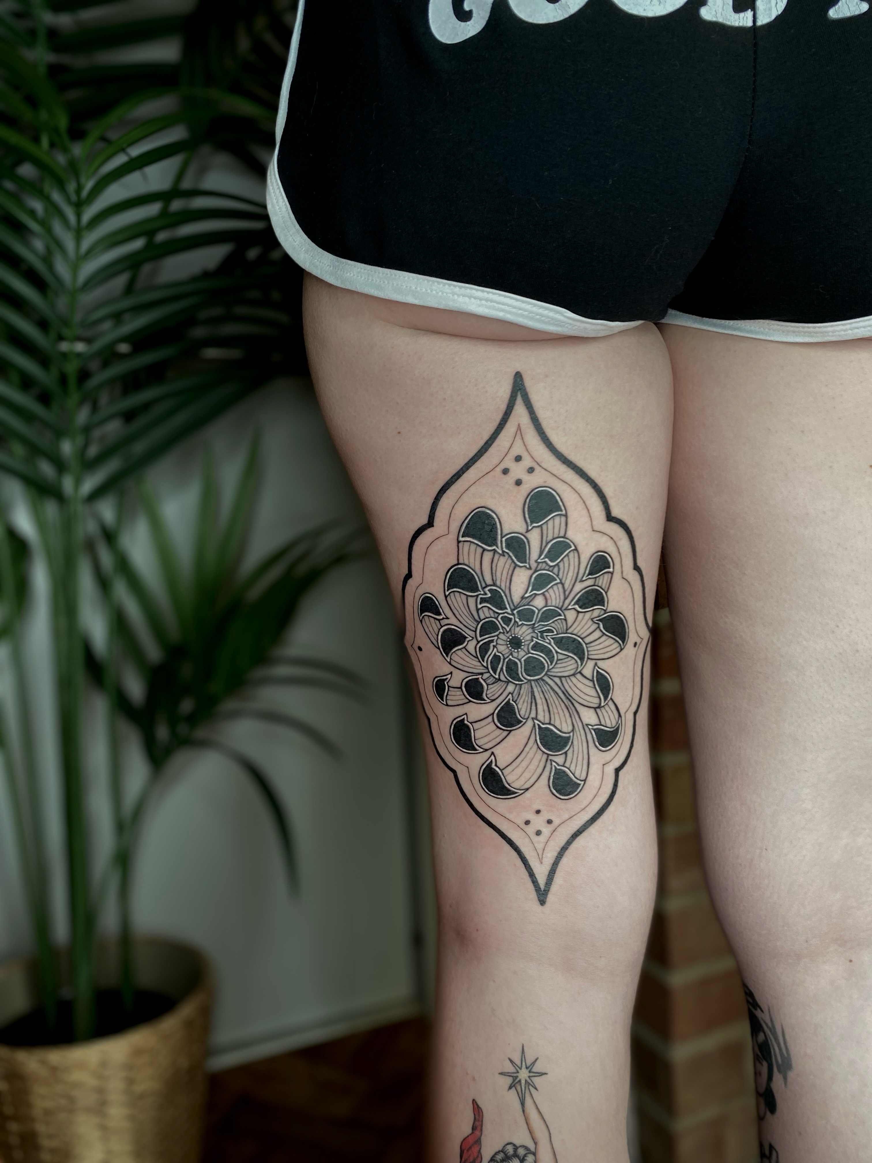 Tattoo by @tatemarthatattoo — black_and_grey
