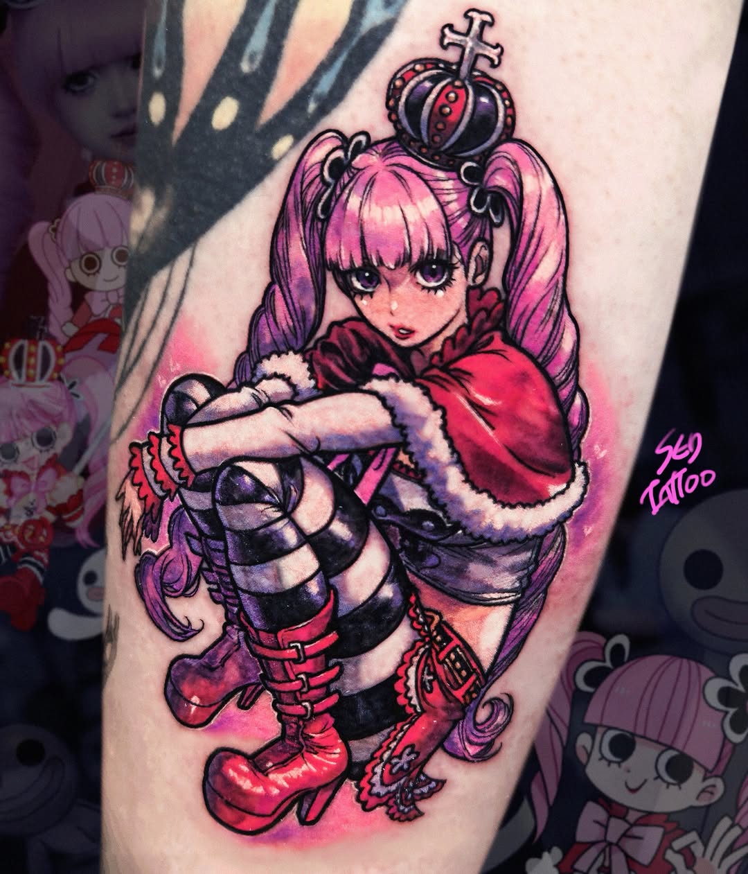 Tattoo by @sedtattoo — anime, watercolor