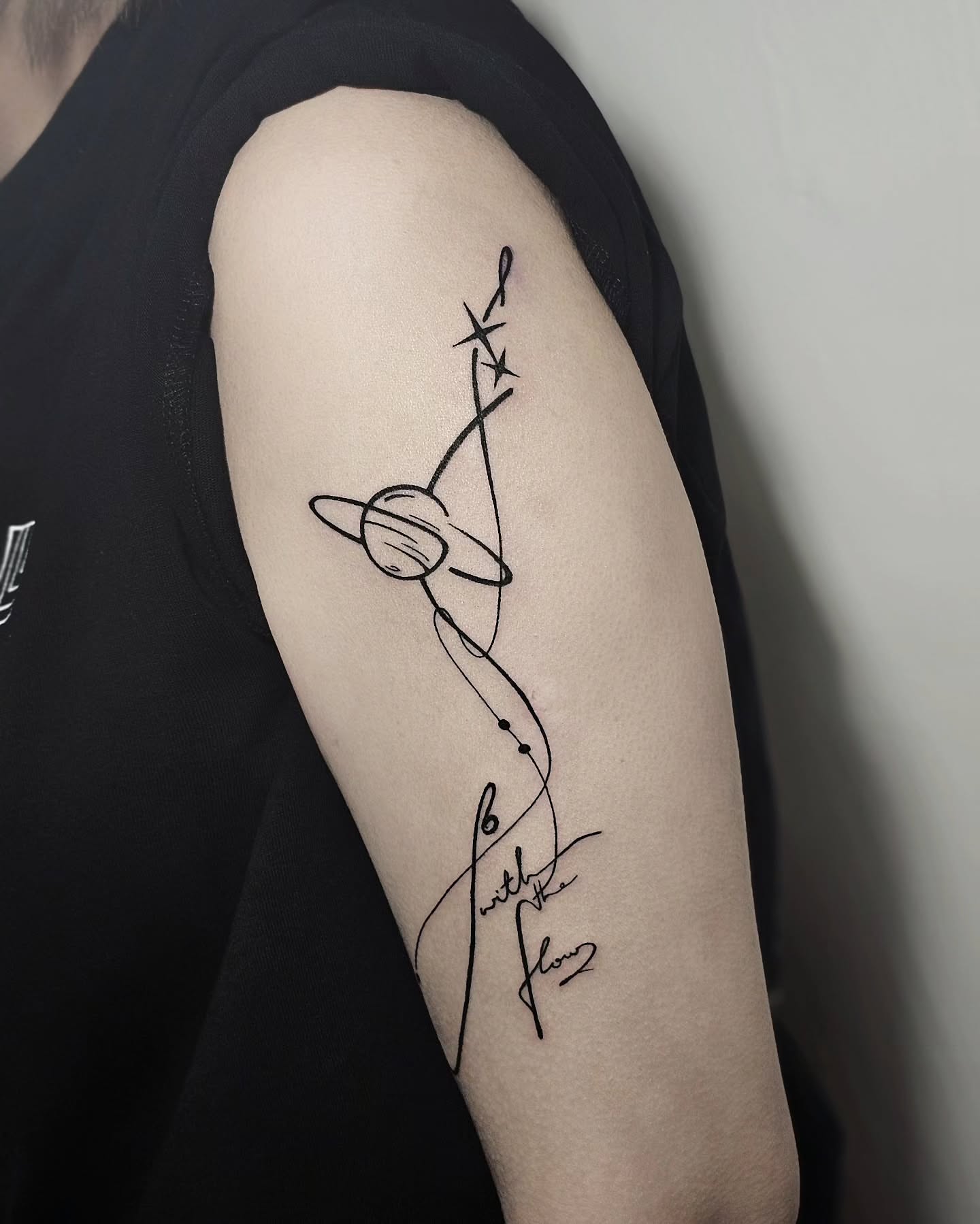 Tattoo by @draw.a_castle — fine_line, minimalist