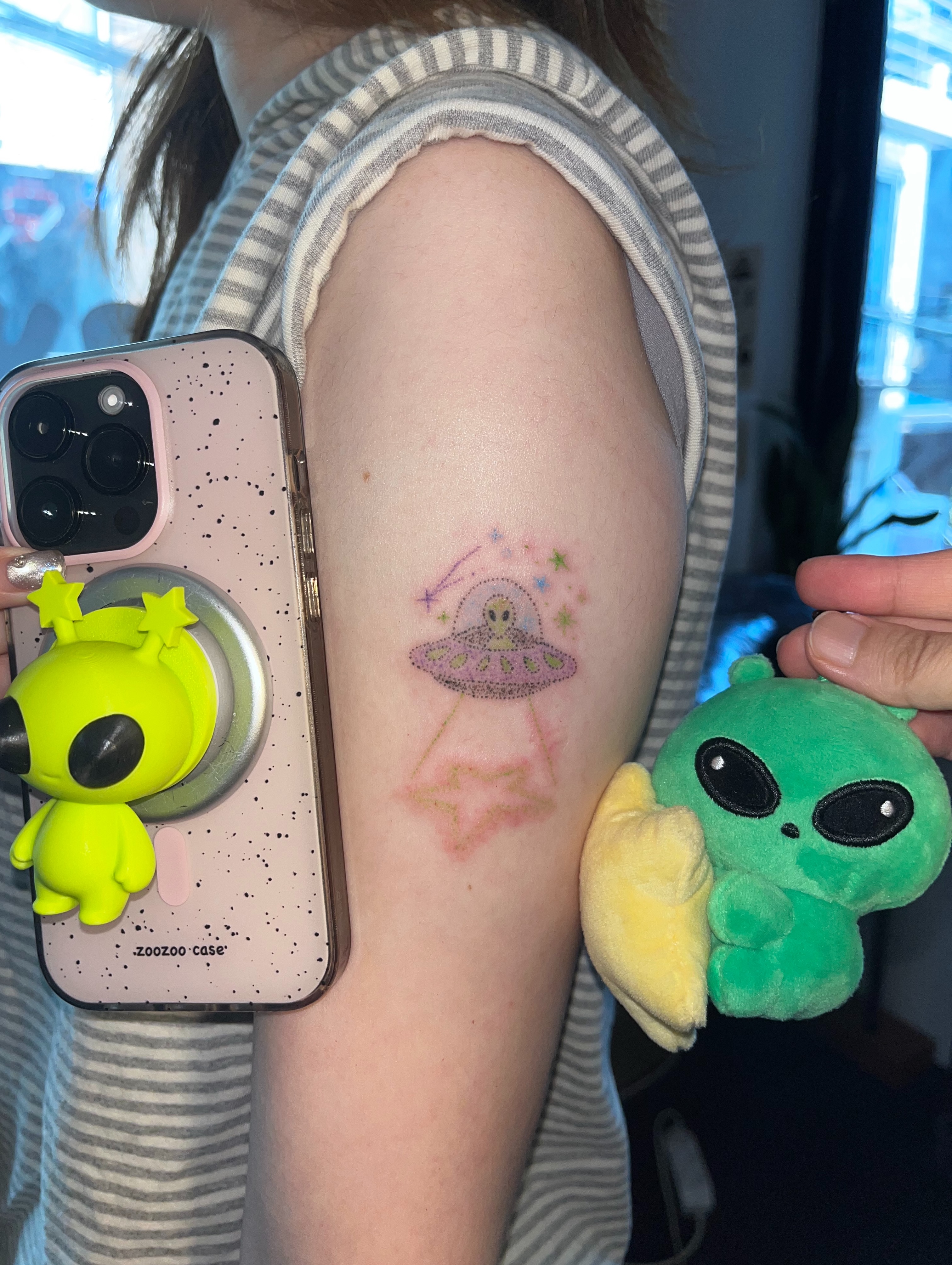 Tattoo by @bokchi_poke — dotwork