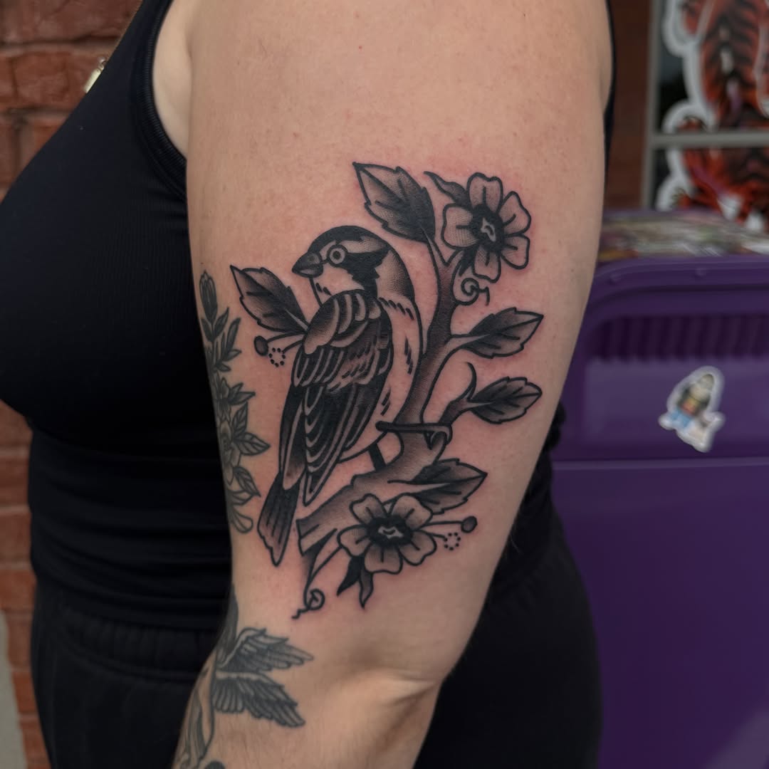 Tattoo by @tattoosbykatstout — black_and_grey