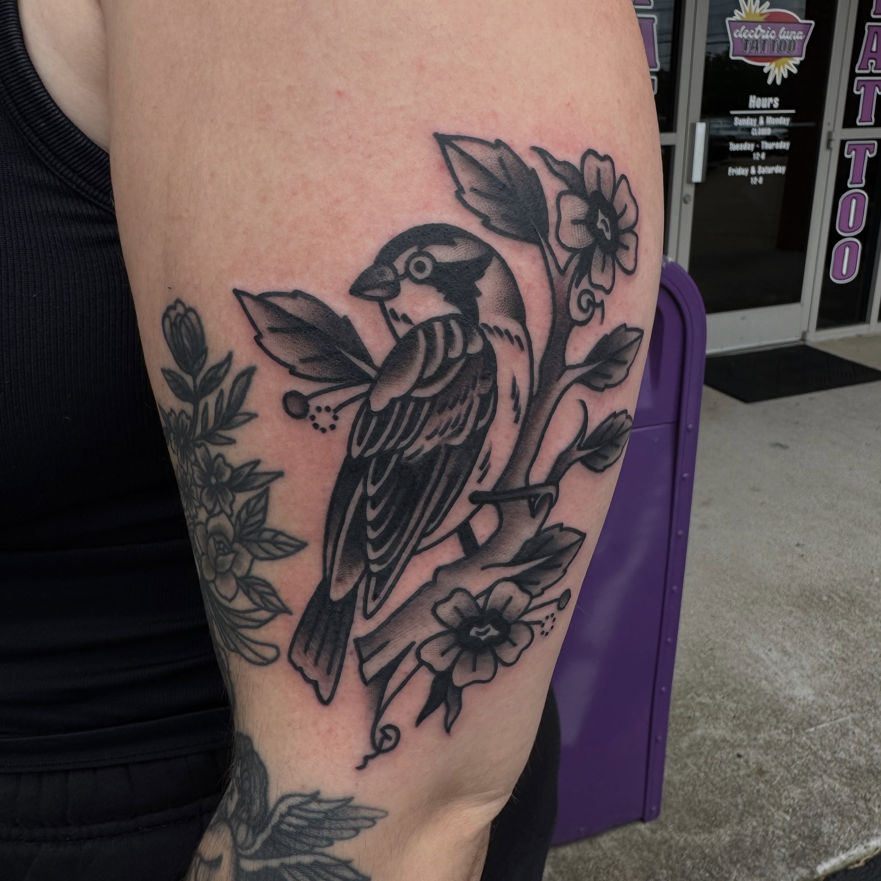 Tattoo by @tattoosbykatstout — black_and_grey