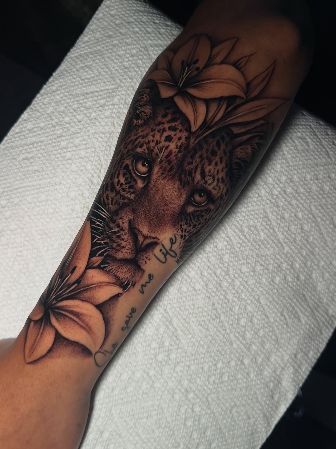 Tattoo by @moni.ca_tattoos — realism, black_and_grey