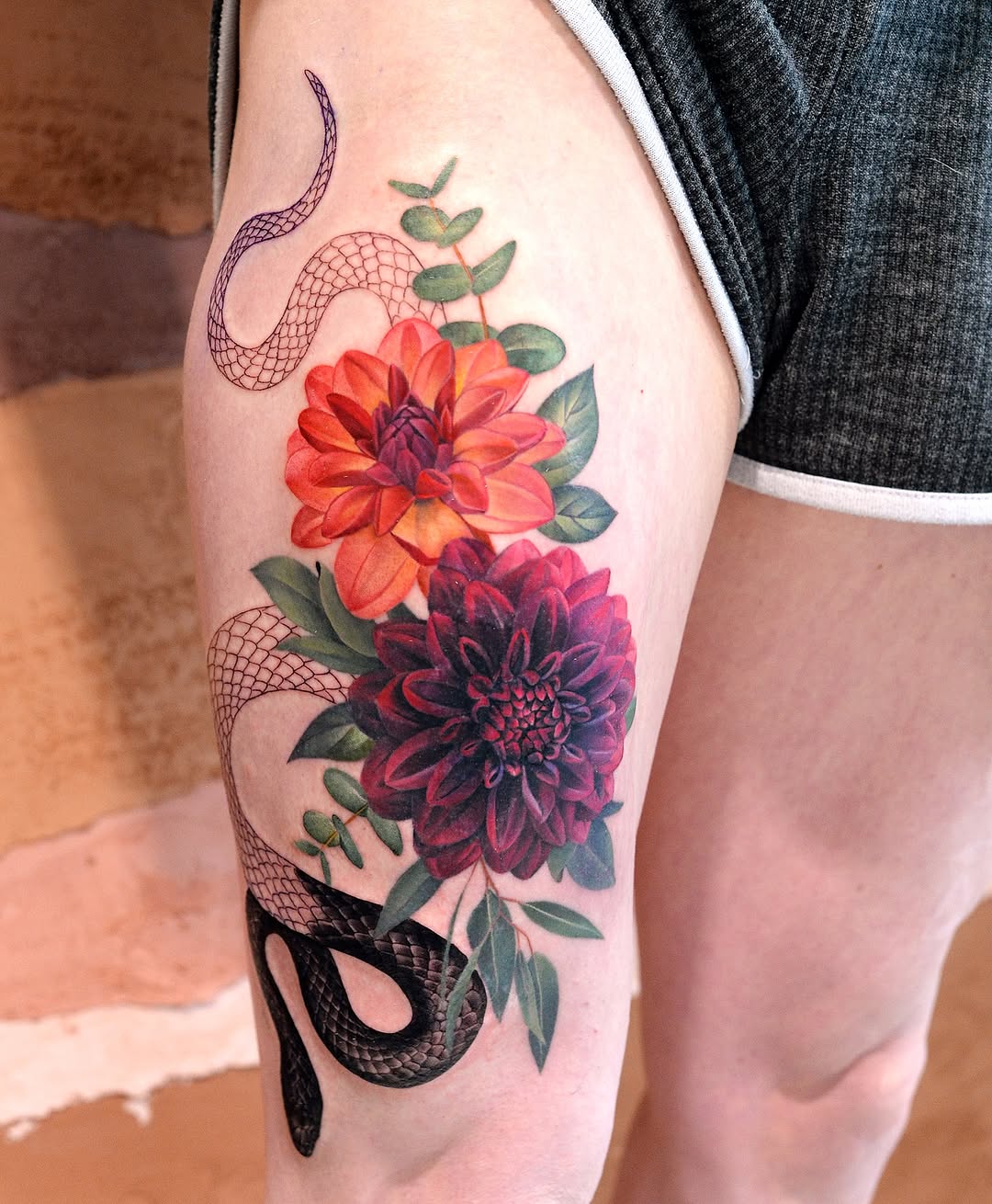 Tattoo by @joicewangtattoos — realism, black_and_grey