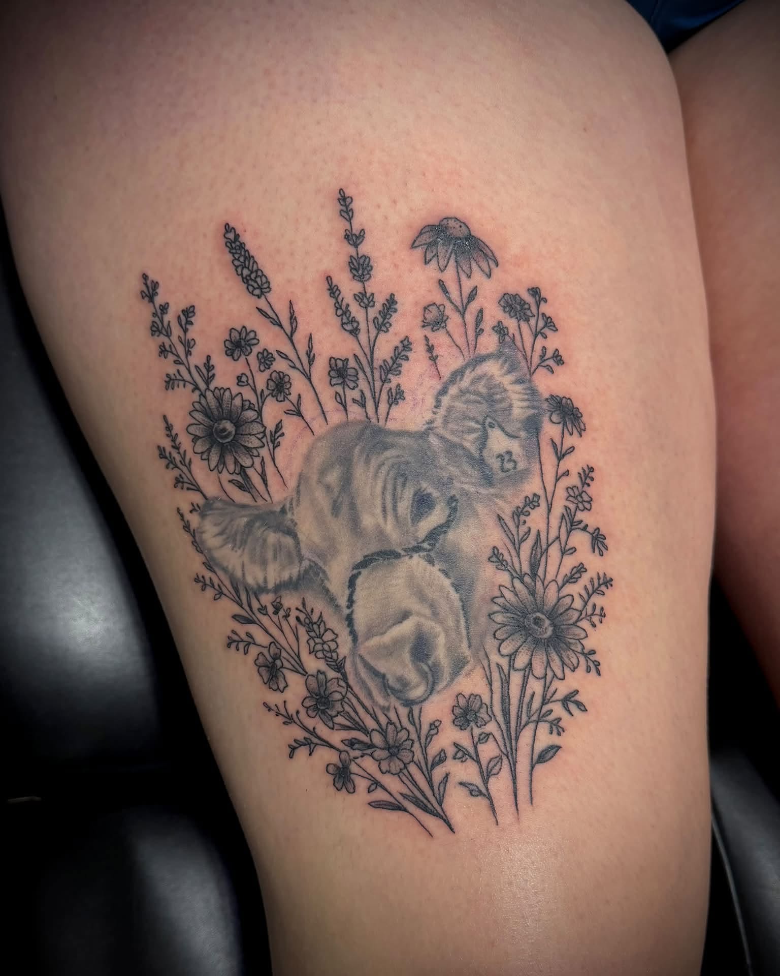Tattoo by @tattoos_by_sean_michael — black_and_grey, realism