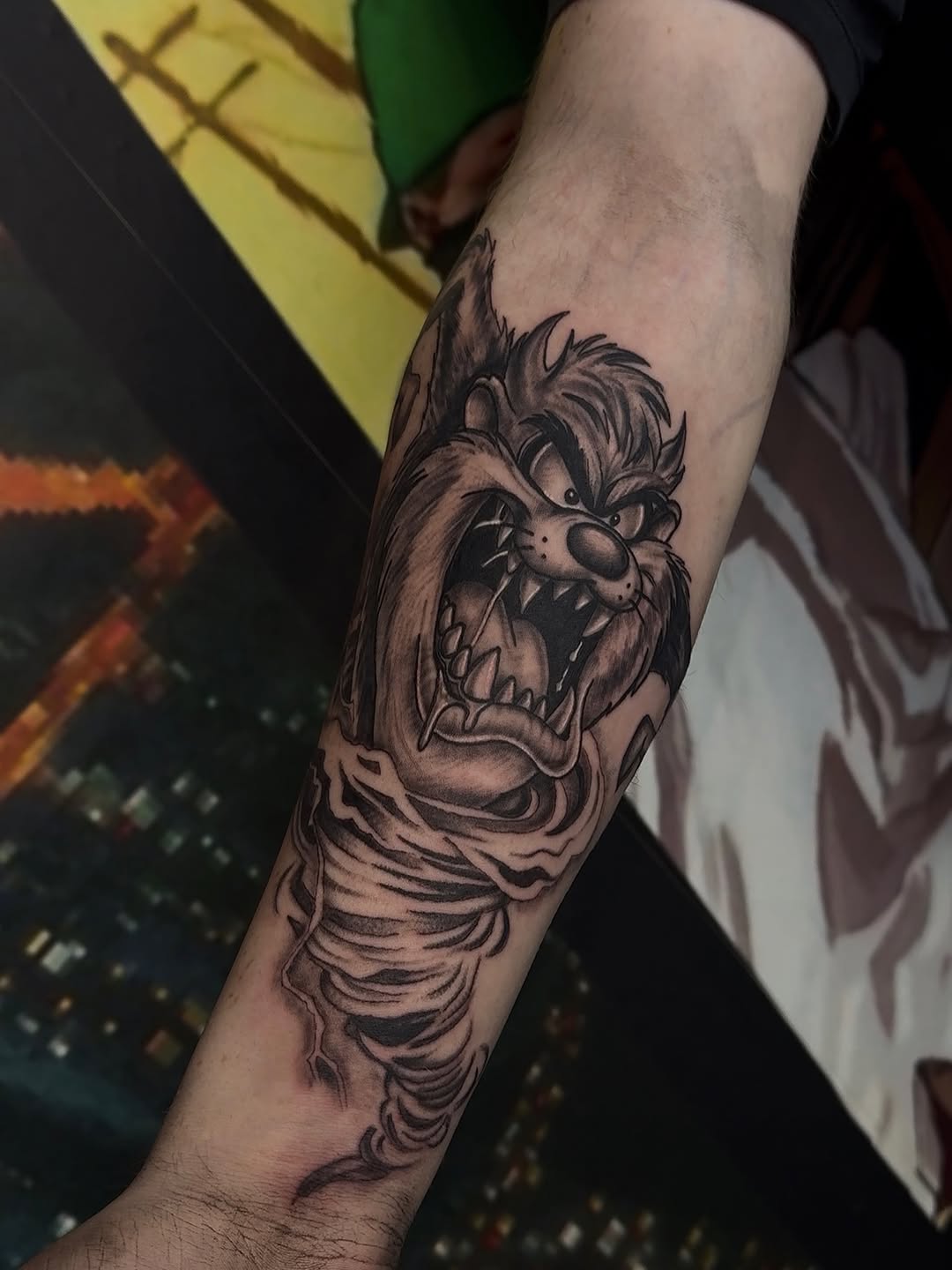 Tattoo by @tattsbykimbo — new_school, black_and_grey